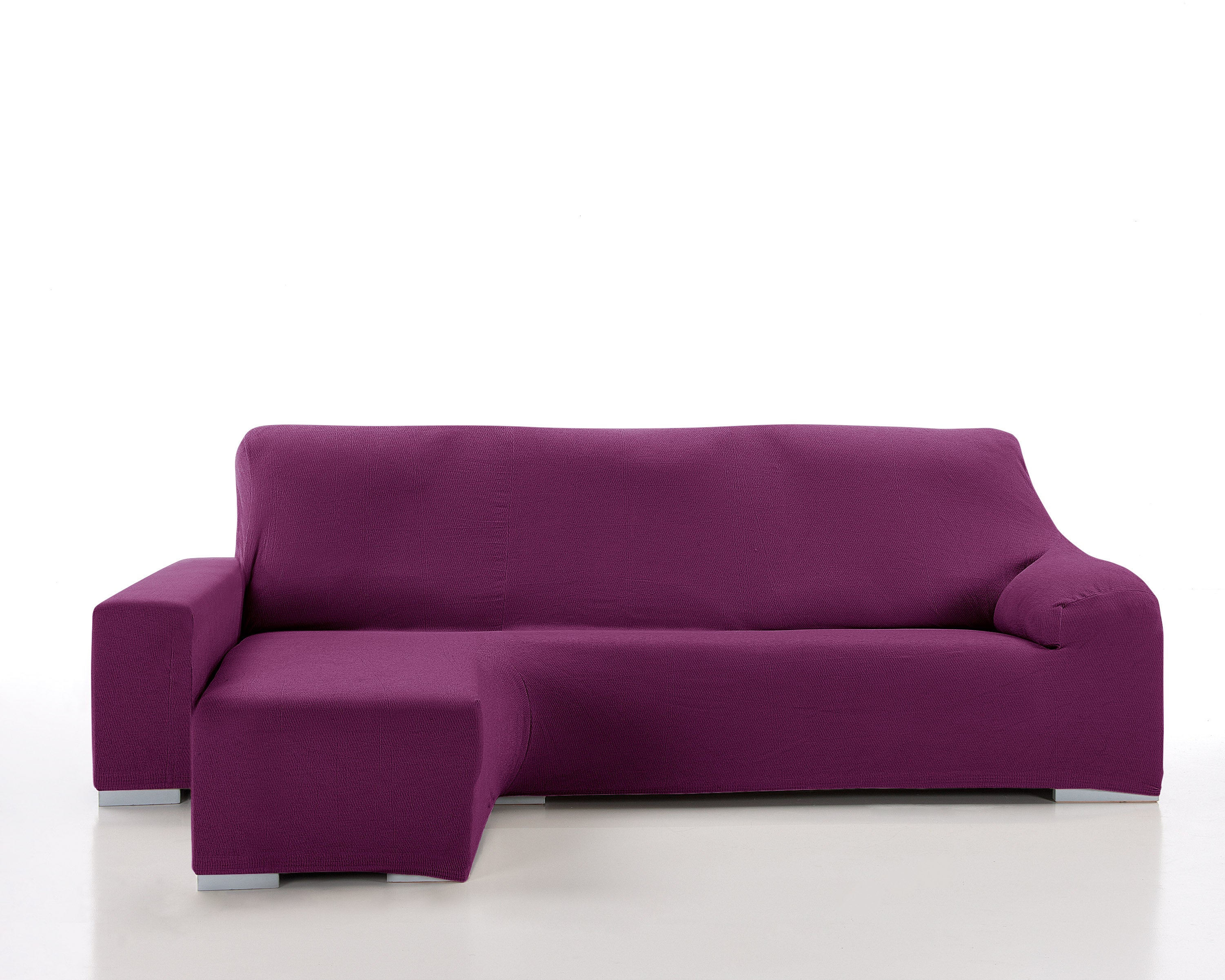 Funda chaise longue elástica brazo corto enzo morado derecho