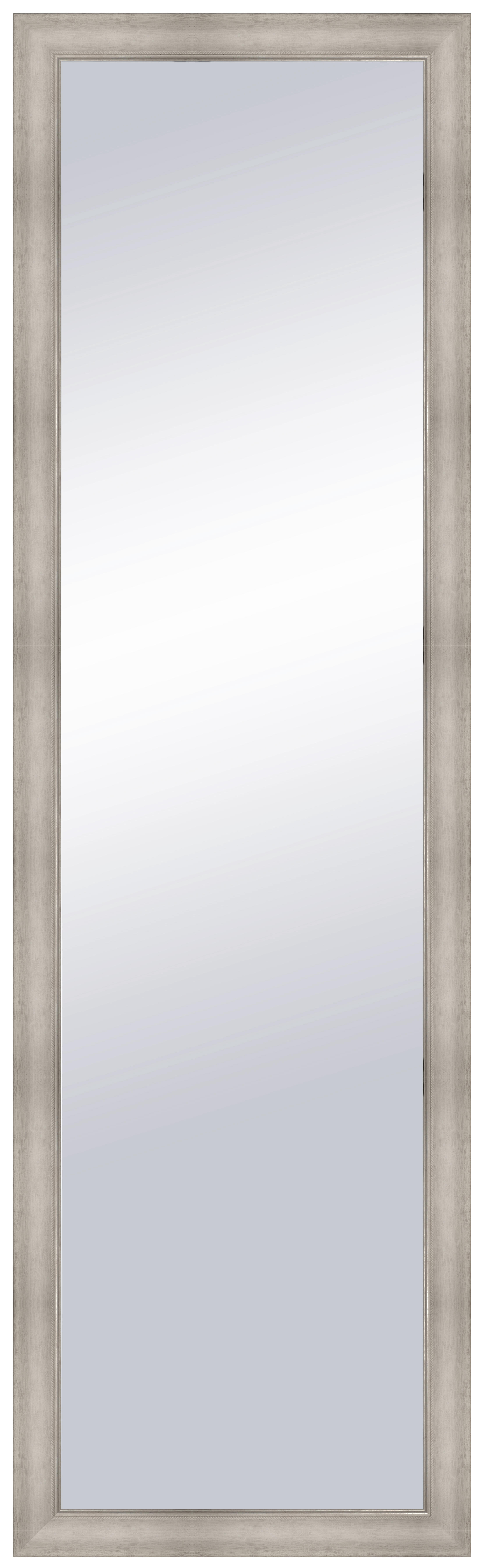 Espejo enmarcado rectangular zoe plata plata 38 x128 cm