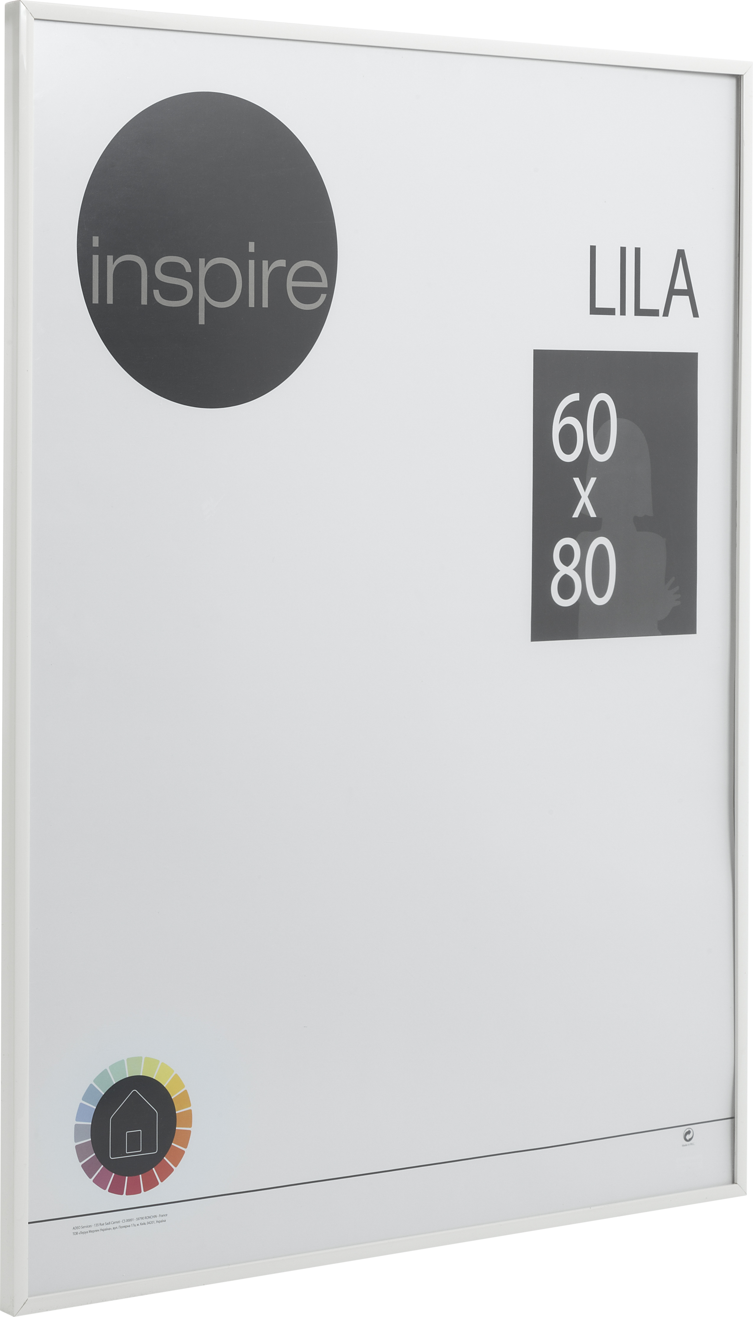 Moldura Lila 60 x 80 cm pvc branco Inspire - 12