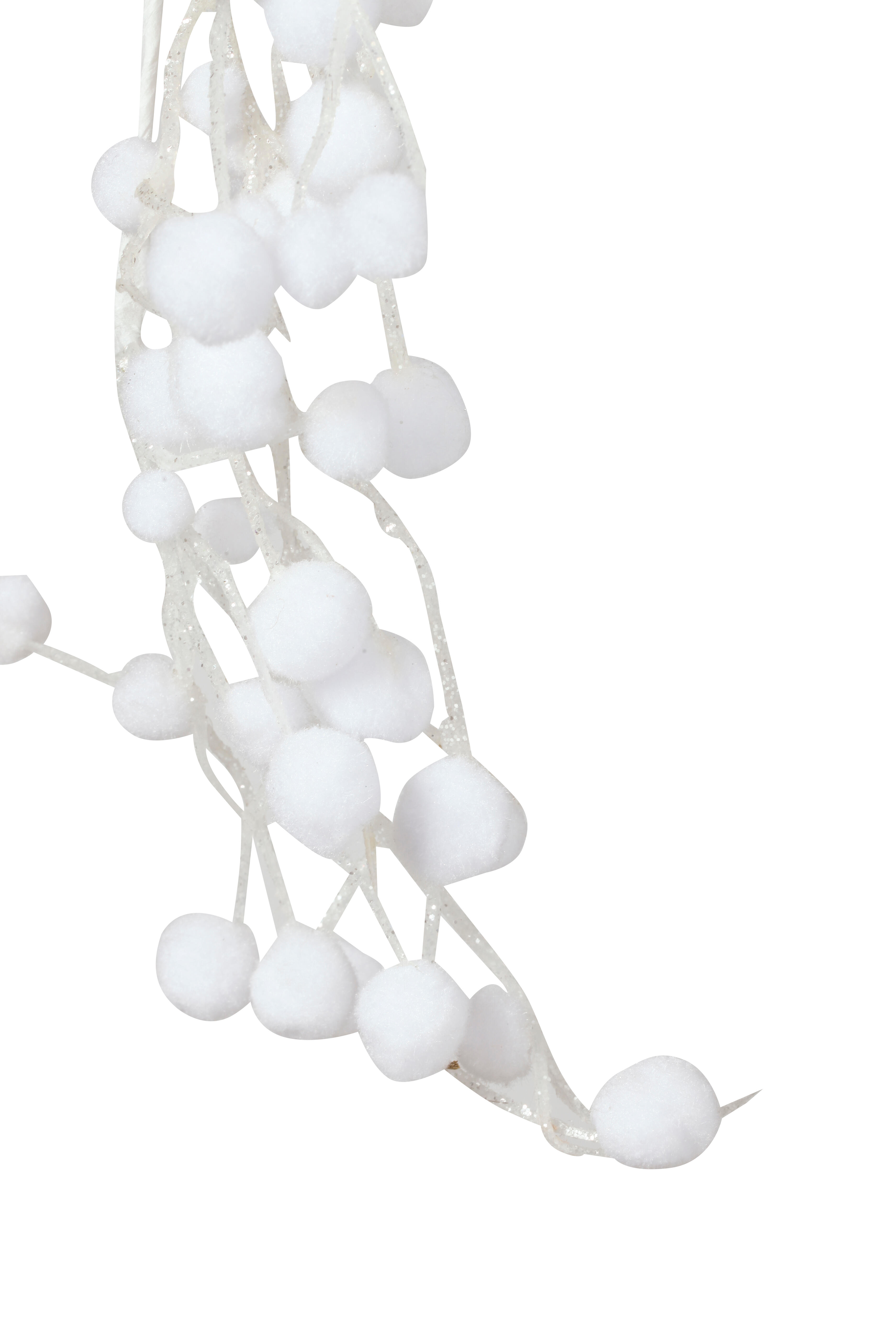 Guirnalda ramificada con bolas de nieve 130 cm - 5