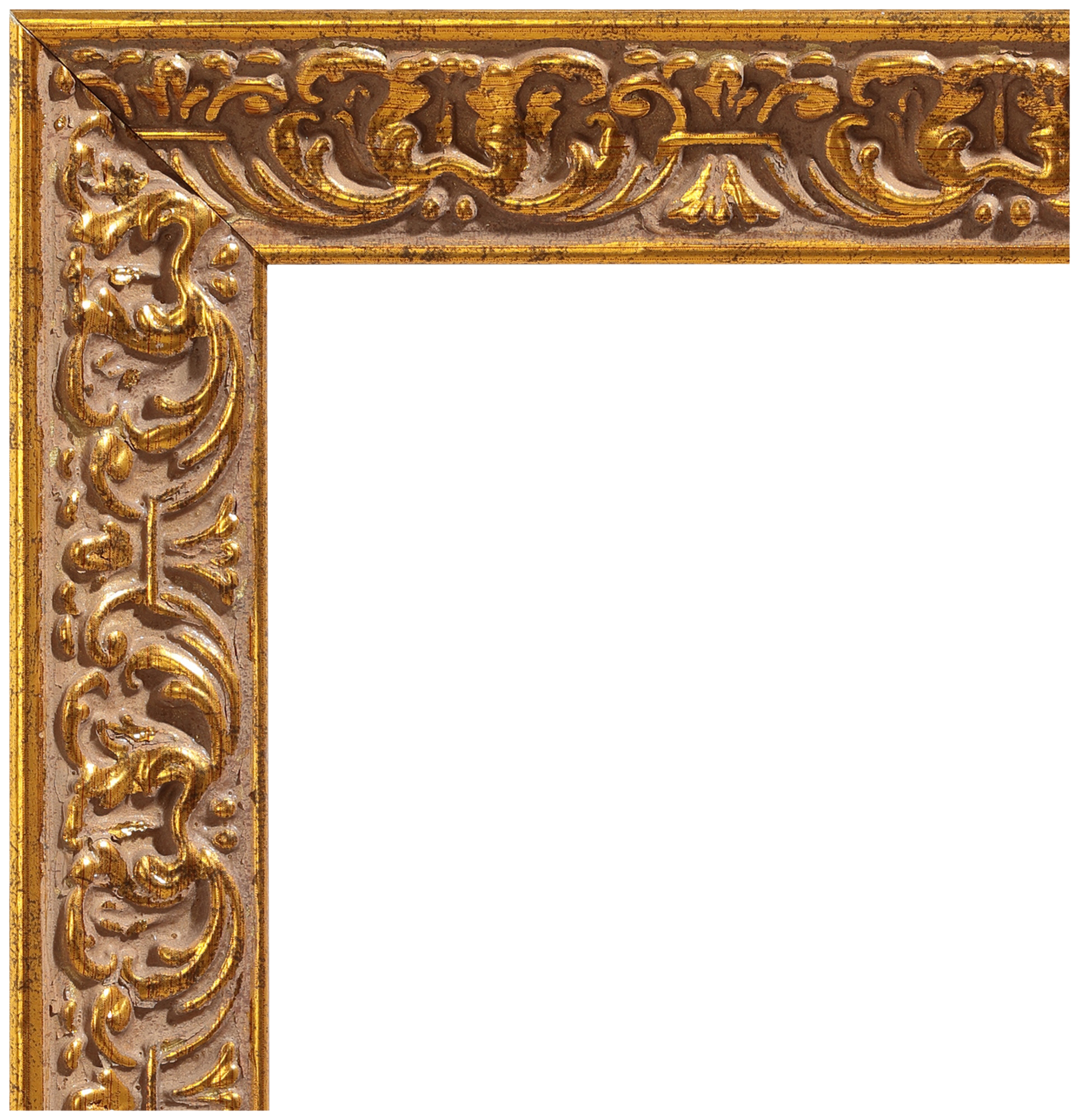 Moldura 60x80 cm amber ouro - 2