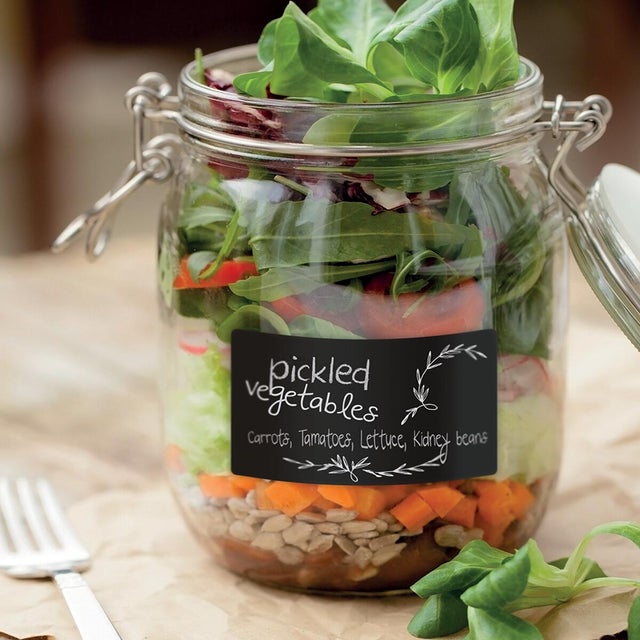 50 Etichette Adesive Cancellabili Per Barattoli - 15x10 Cm, Superficie Lavagna, Per Vetro, Plastica E Carta - Foto 6