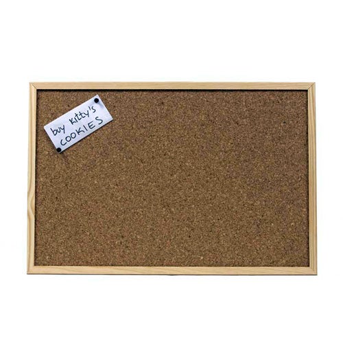 Pizarra con moldura de 60 x 40 cm marrón