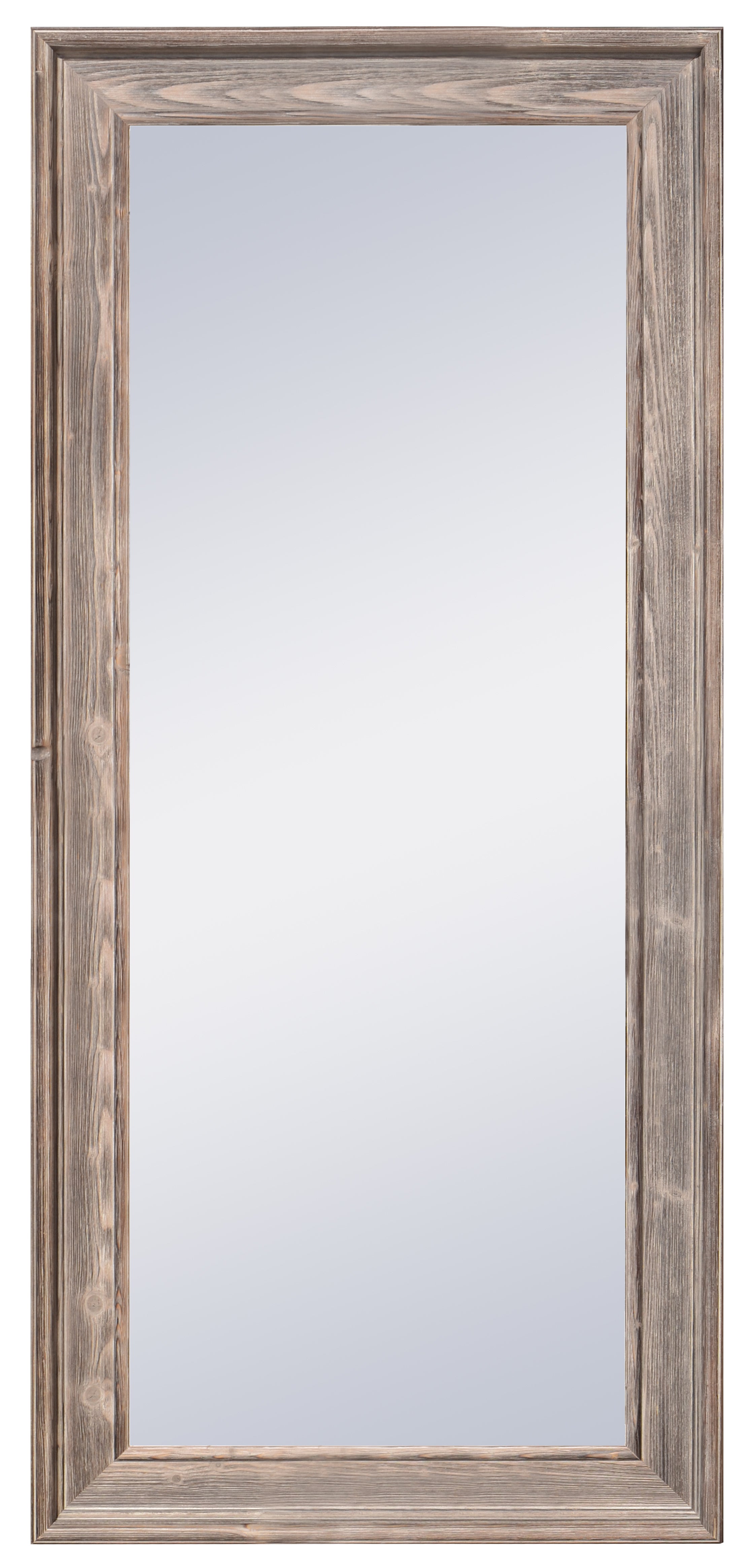 Espejo enmarcado rectangular baqueira nogal oscuro 82 x182 cm