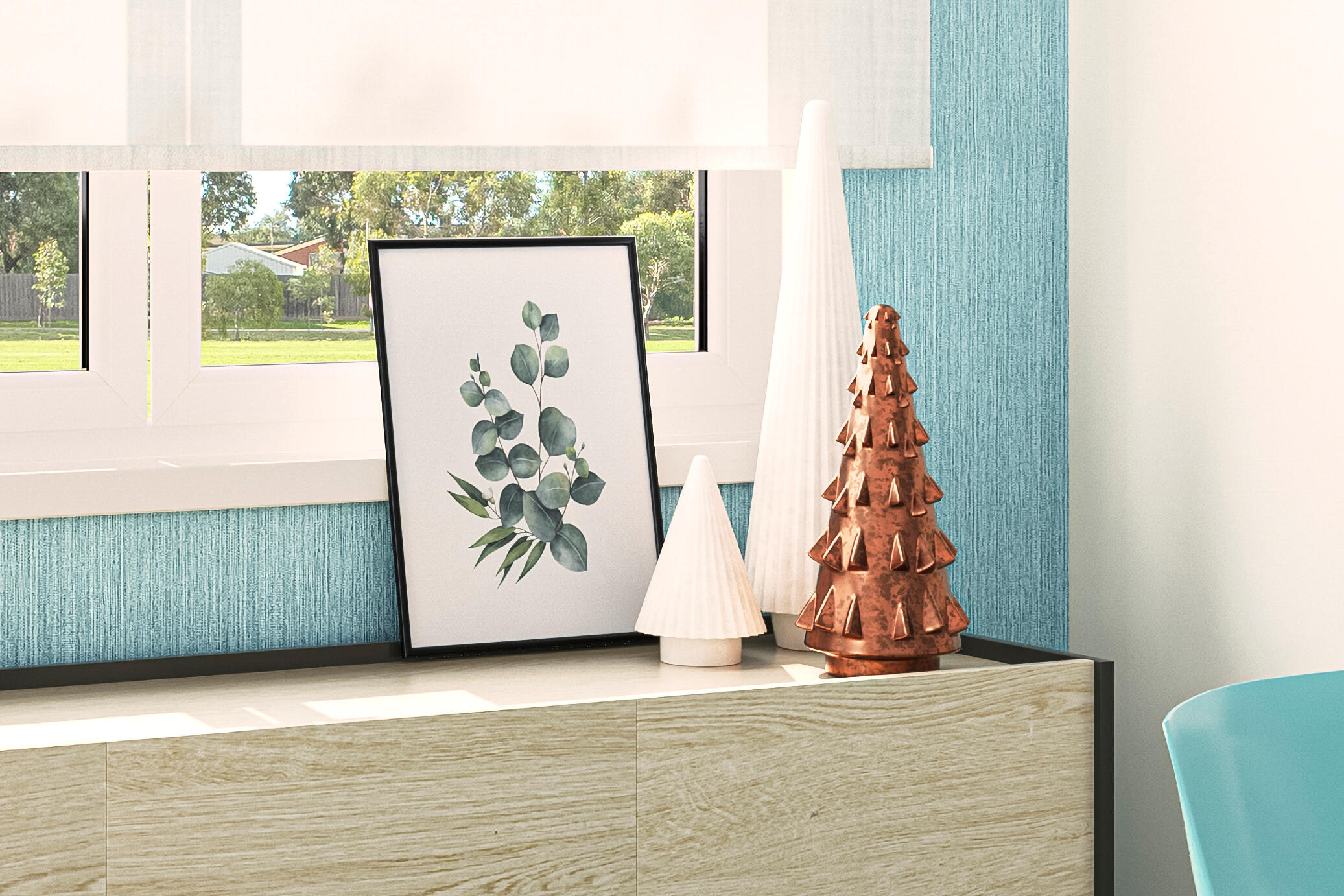 Moldura Lila 30 x 40 cm pvc preto Inspire - 10