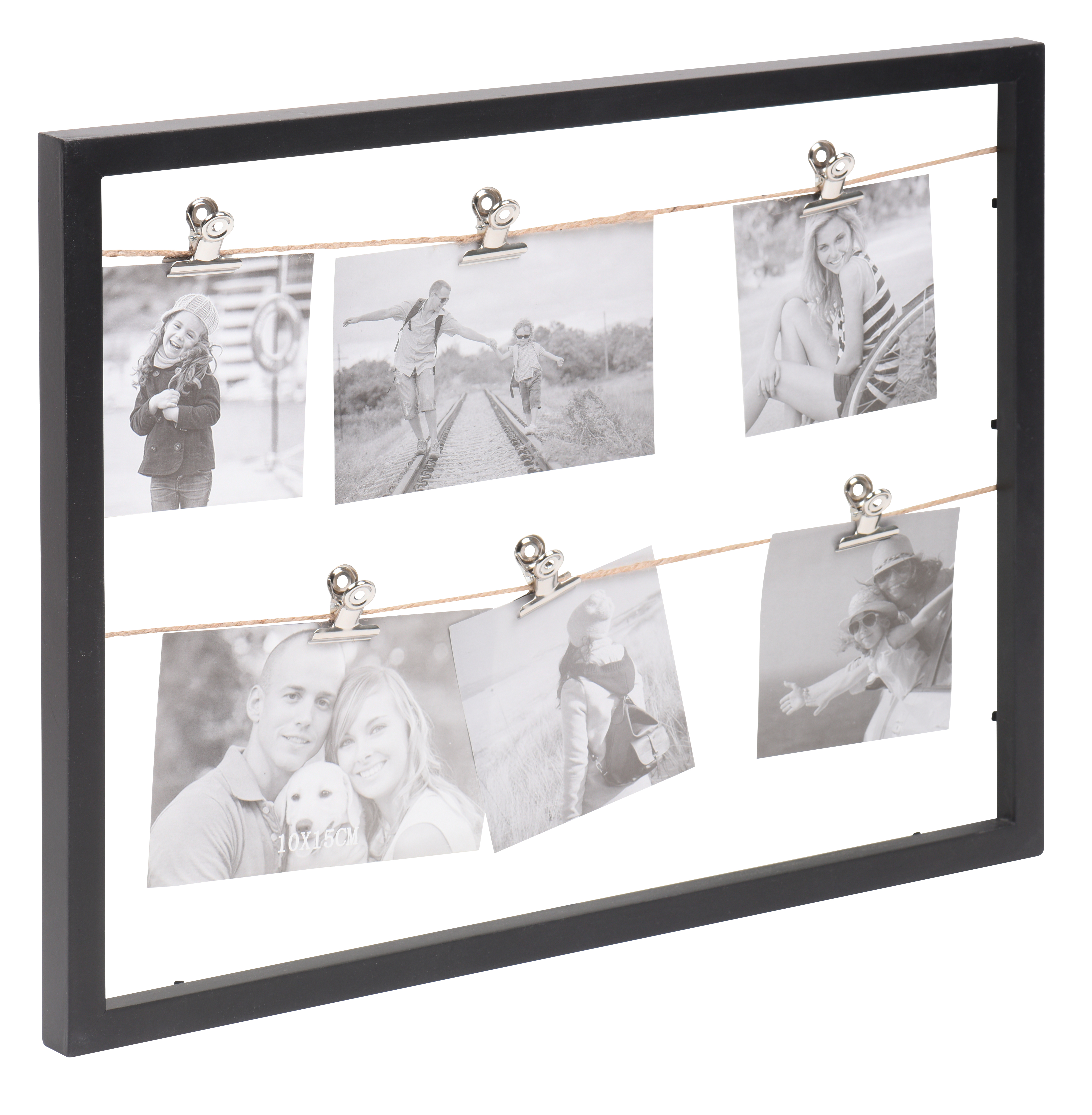 Moldura multifotos CLIPS 45X35CM PRETO - 2