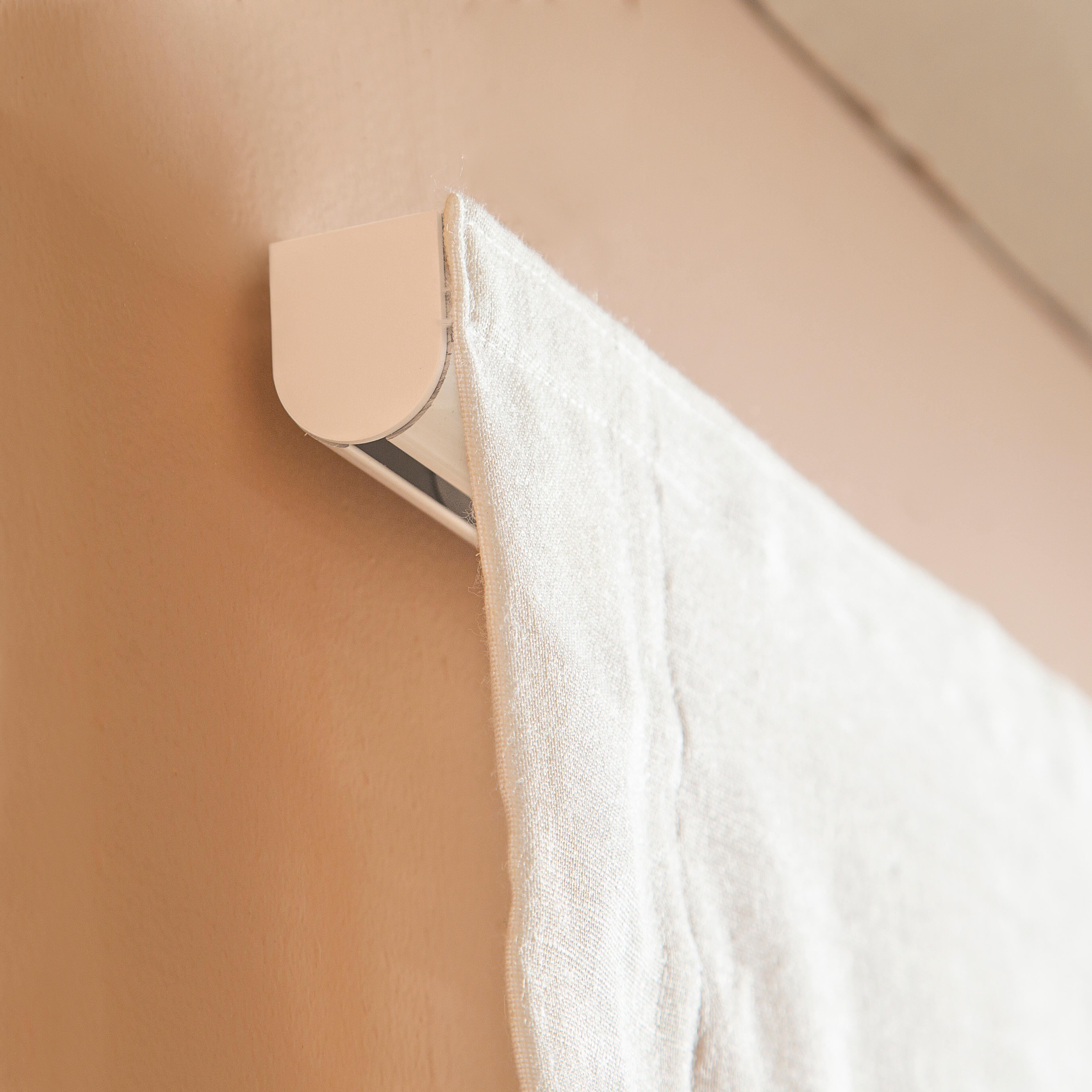Estor plegable paquetto semi-transparente Fórum 105x250 cm poliéster liso blanco con cadena - 13