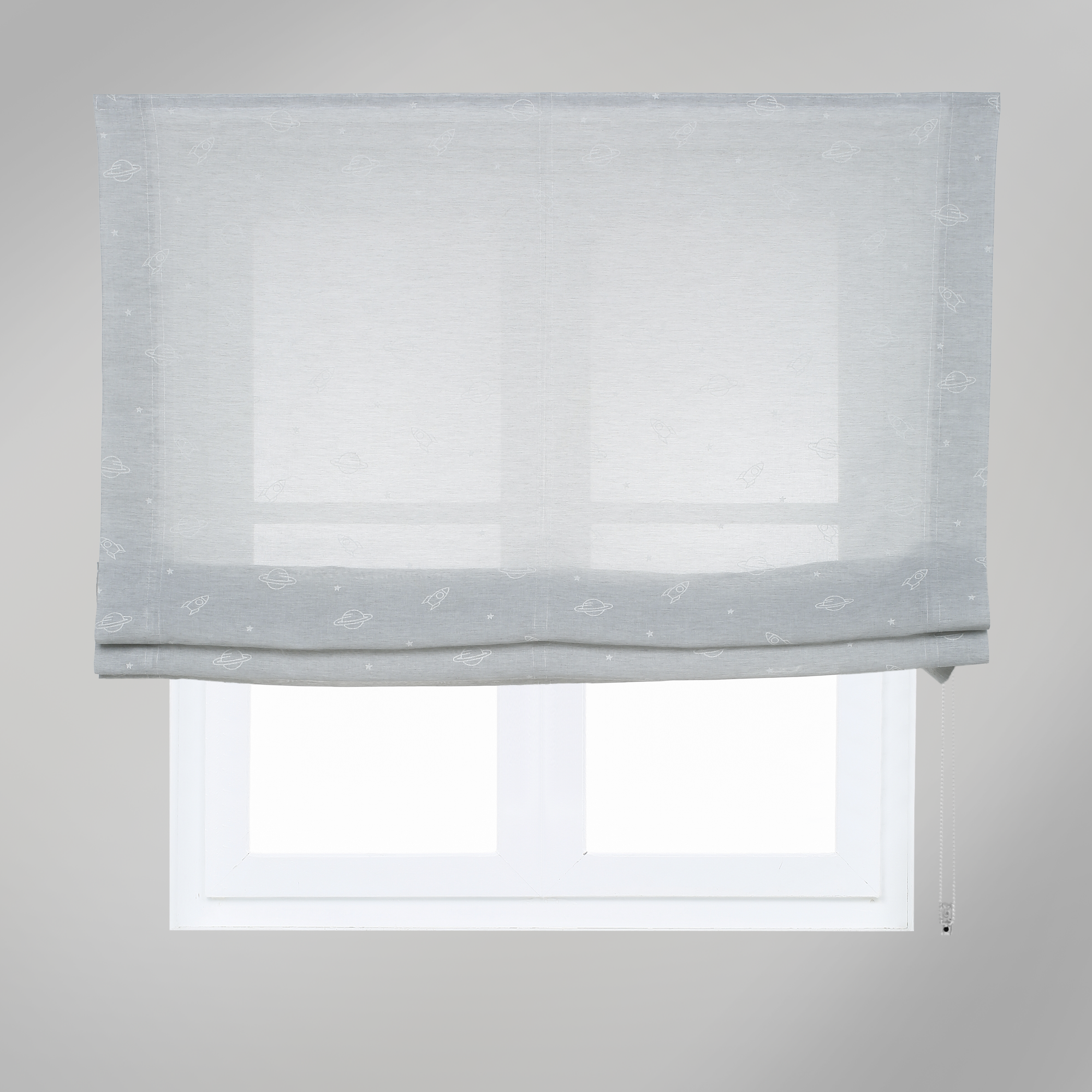 Estor plegable paqueto space gris de 135x175 cm