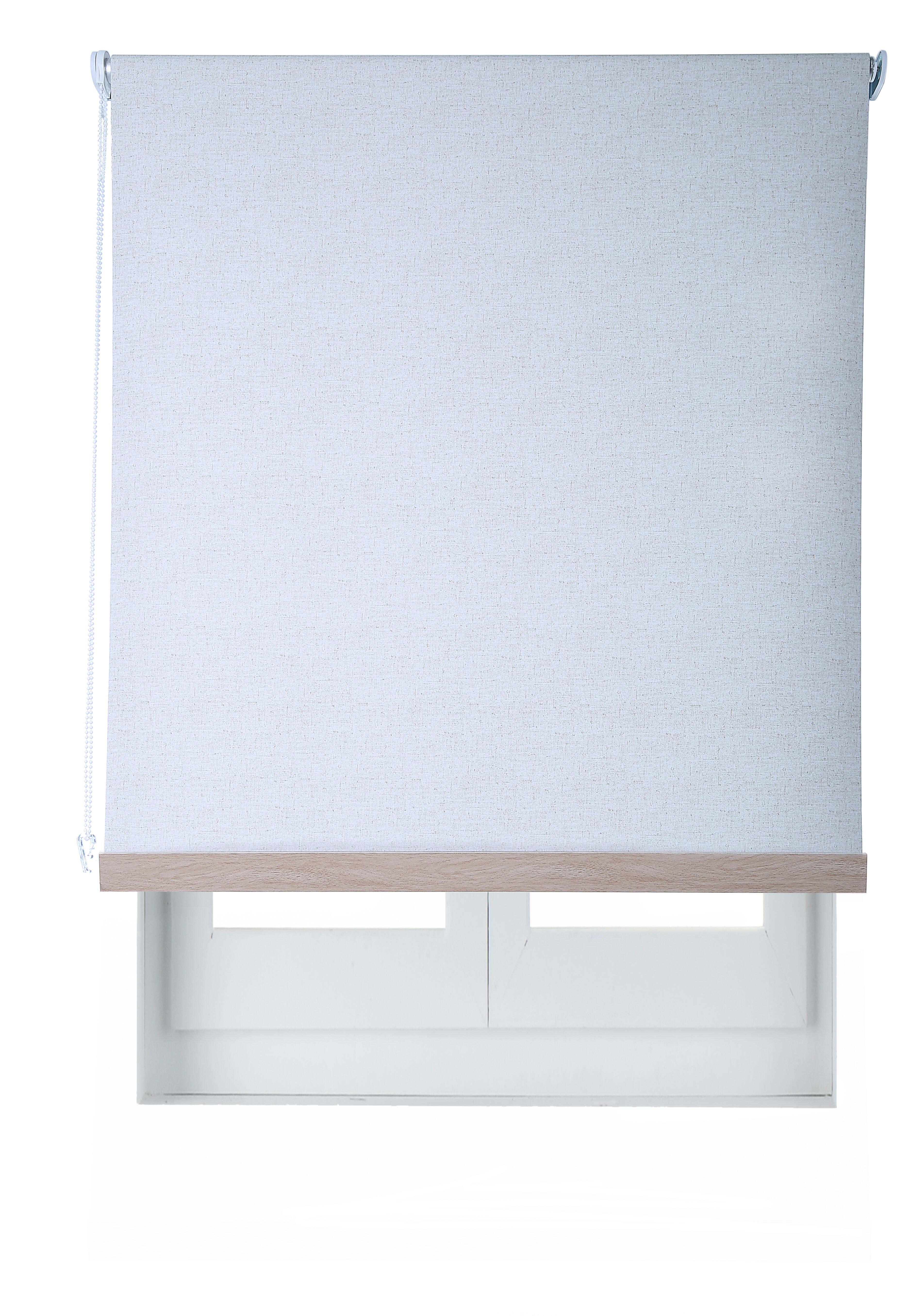 Estor enrollable opaco caleta gris piedra de 124x230cm