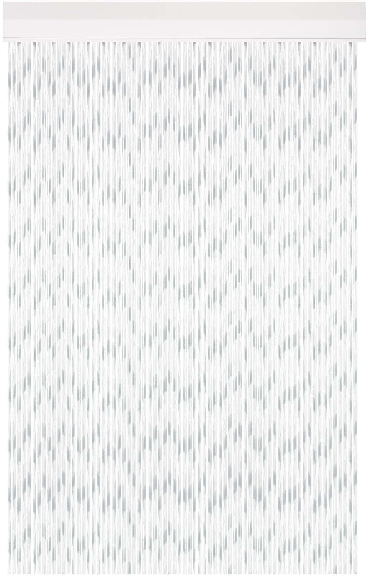 Cortina de puerta con motivo liso inca blanco de 95x215 cm