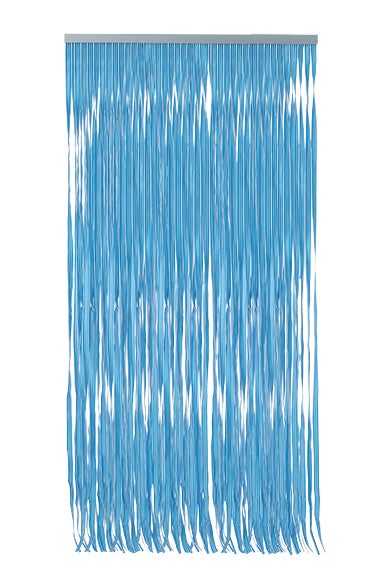 Cortina de puerta pvc cintas azul 120 x 210 cm