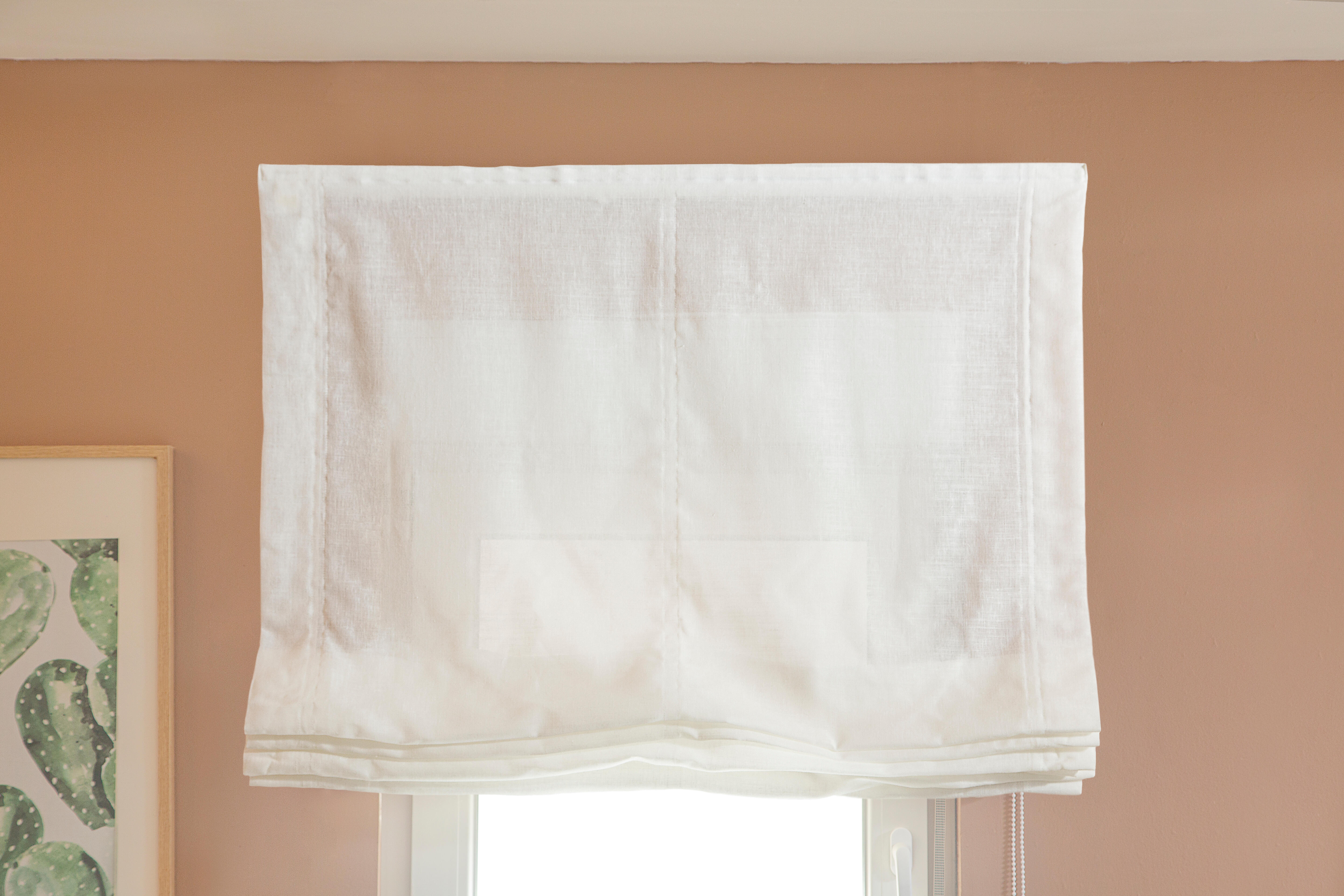 Estor plegable paquetto semi-transparente Fórum 105x250 cm poliéster liso blanco con cadena - 11