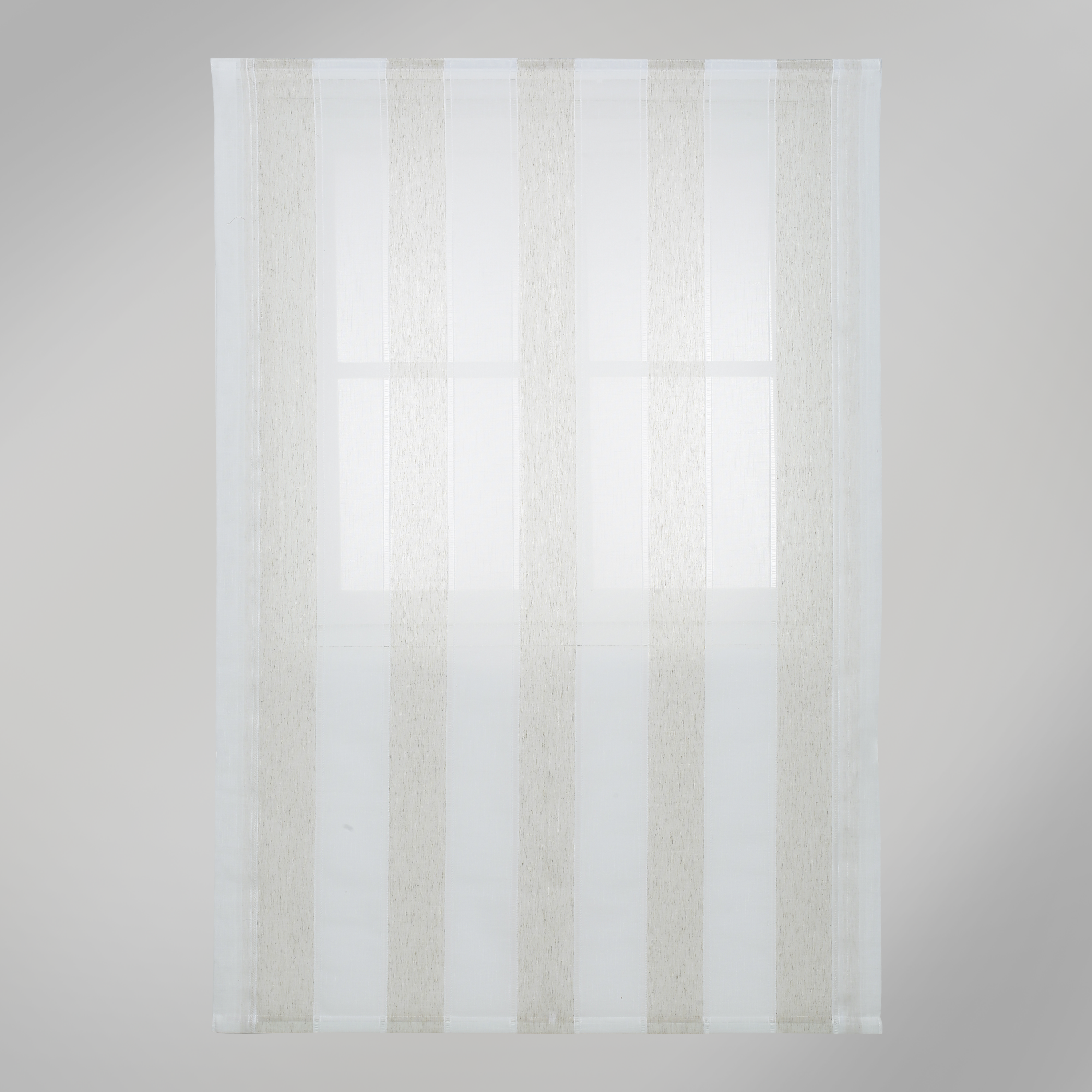 Estor plegable paqueto Raya Ancha beige, blanco  de 165x175 cm - 3
