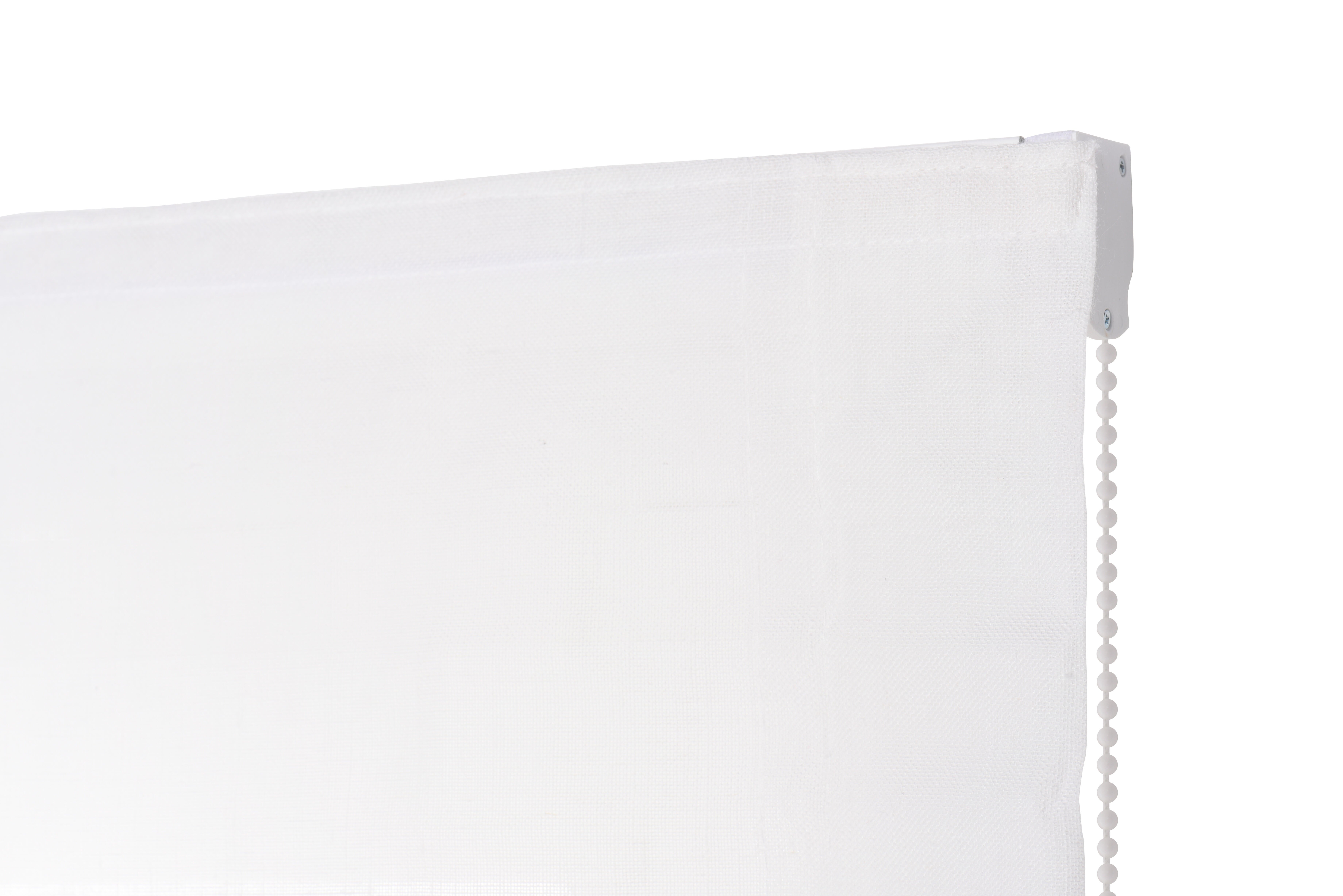 Estor plegable paquetto semi-transparente Forum 105x175 cm poliéster liso blanco con cadena - 9