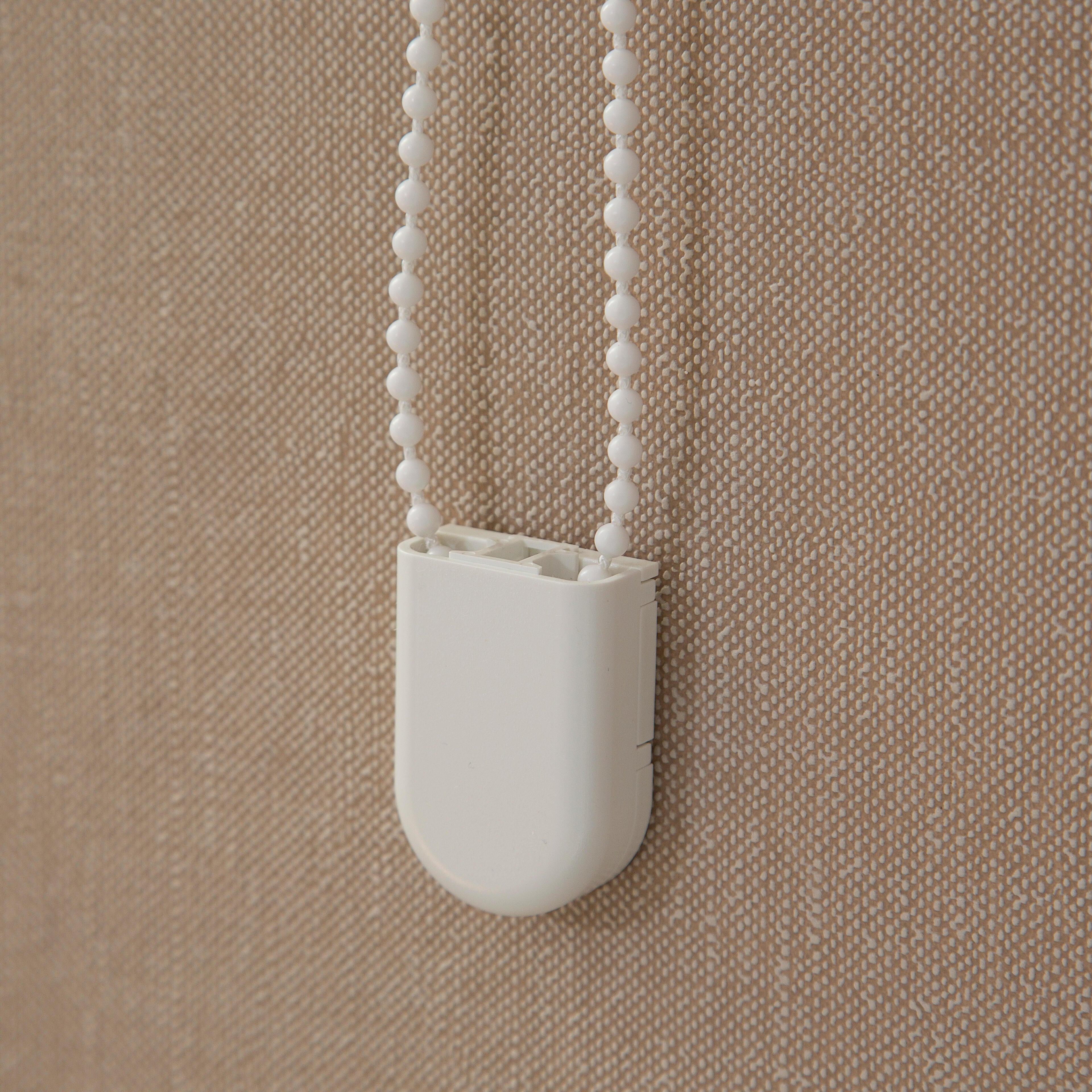 Estor plegable paquetto semi-transparente Forum 165x175 cm poliéster liso blanco con cadena - 8