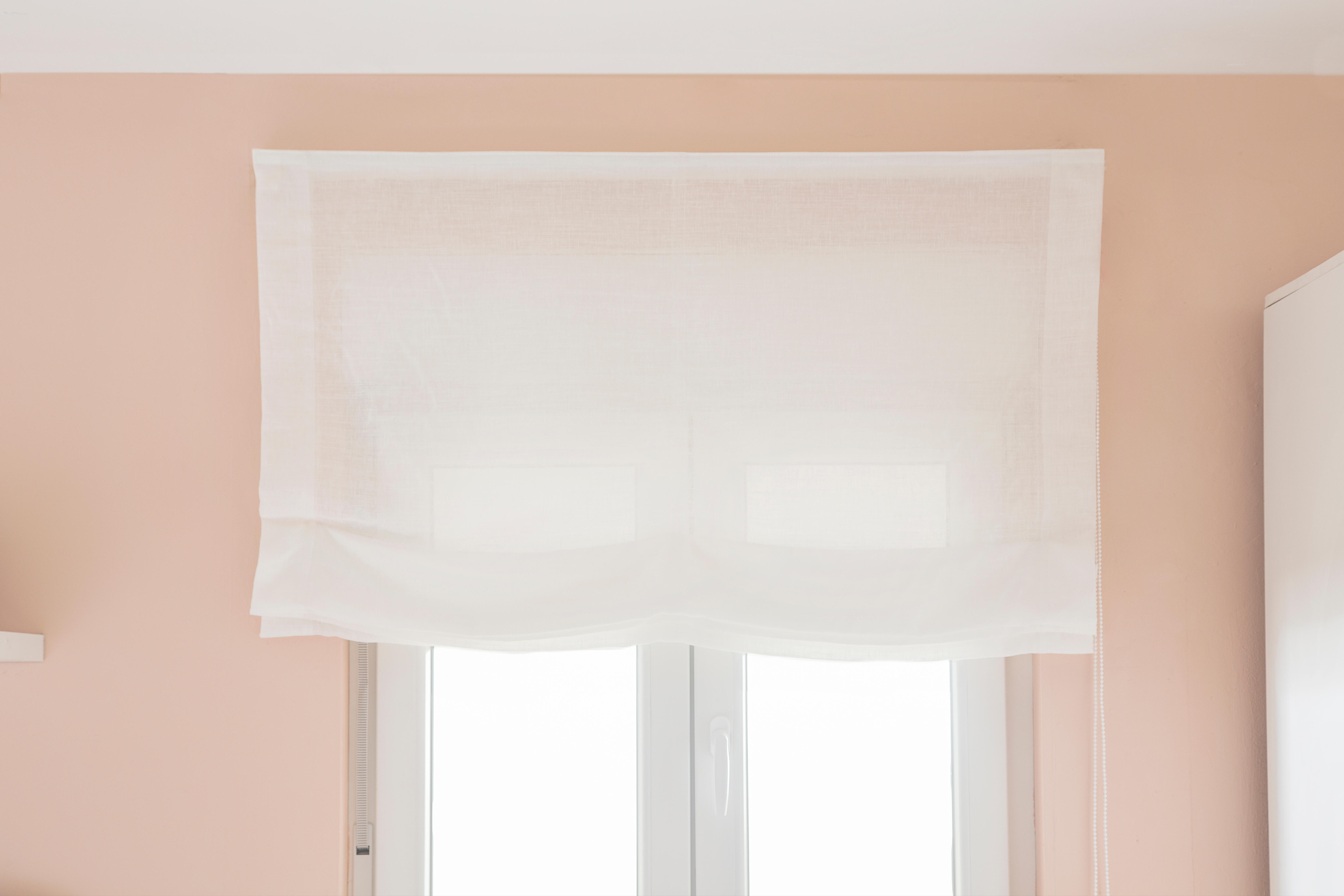Estor plegable paquetto semi-transparente Forum 120x175 cm poliéster liso blanco con cadena - 5