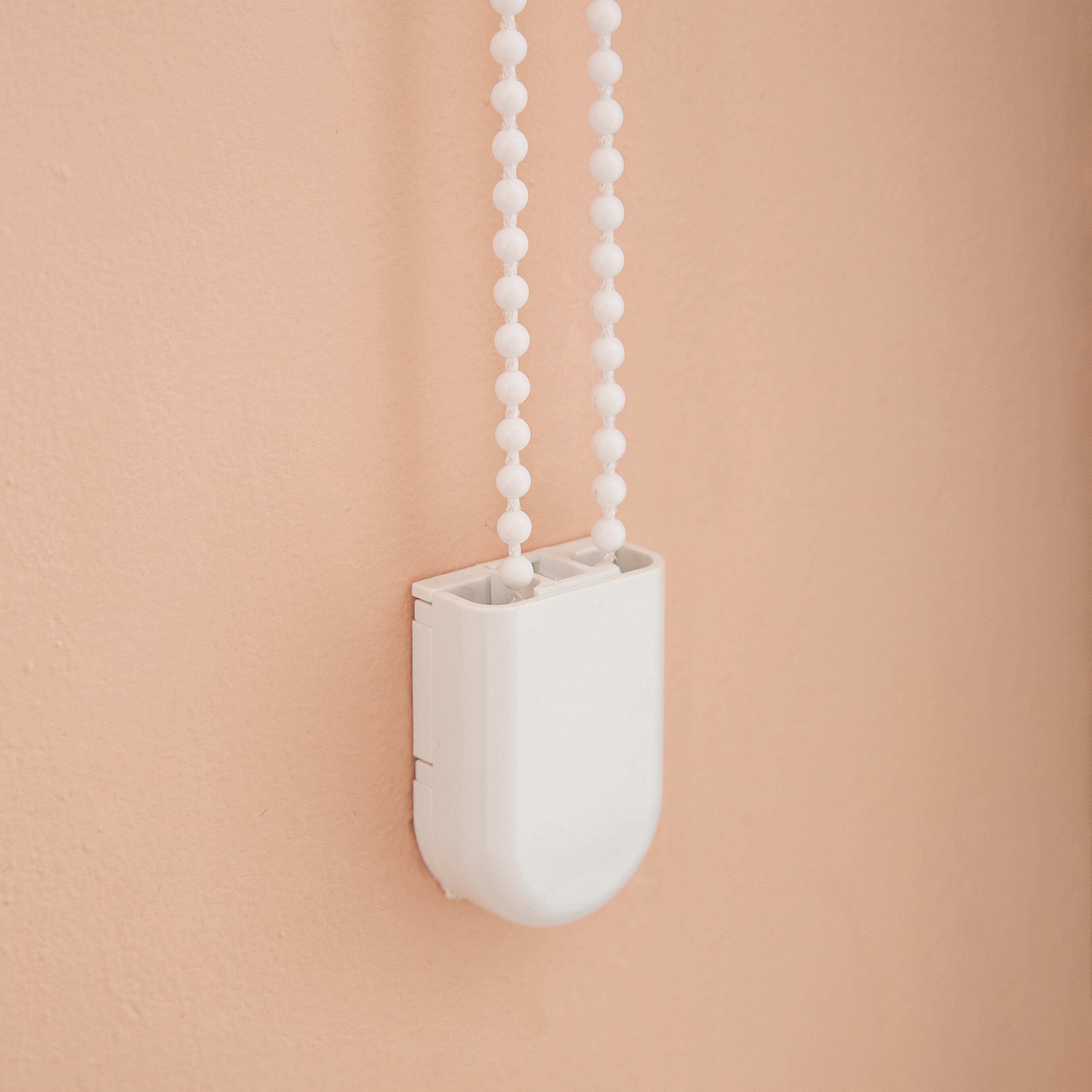 Estor plegable paquetto semi-transparente Forum 135x175 cm poliéster liso blanco con cadena - 4