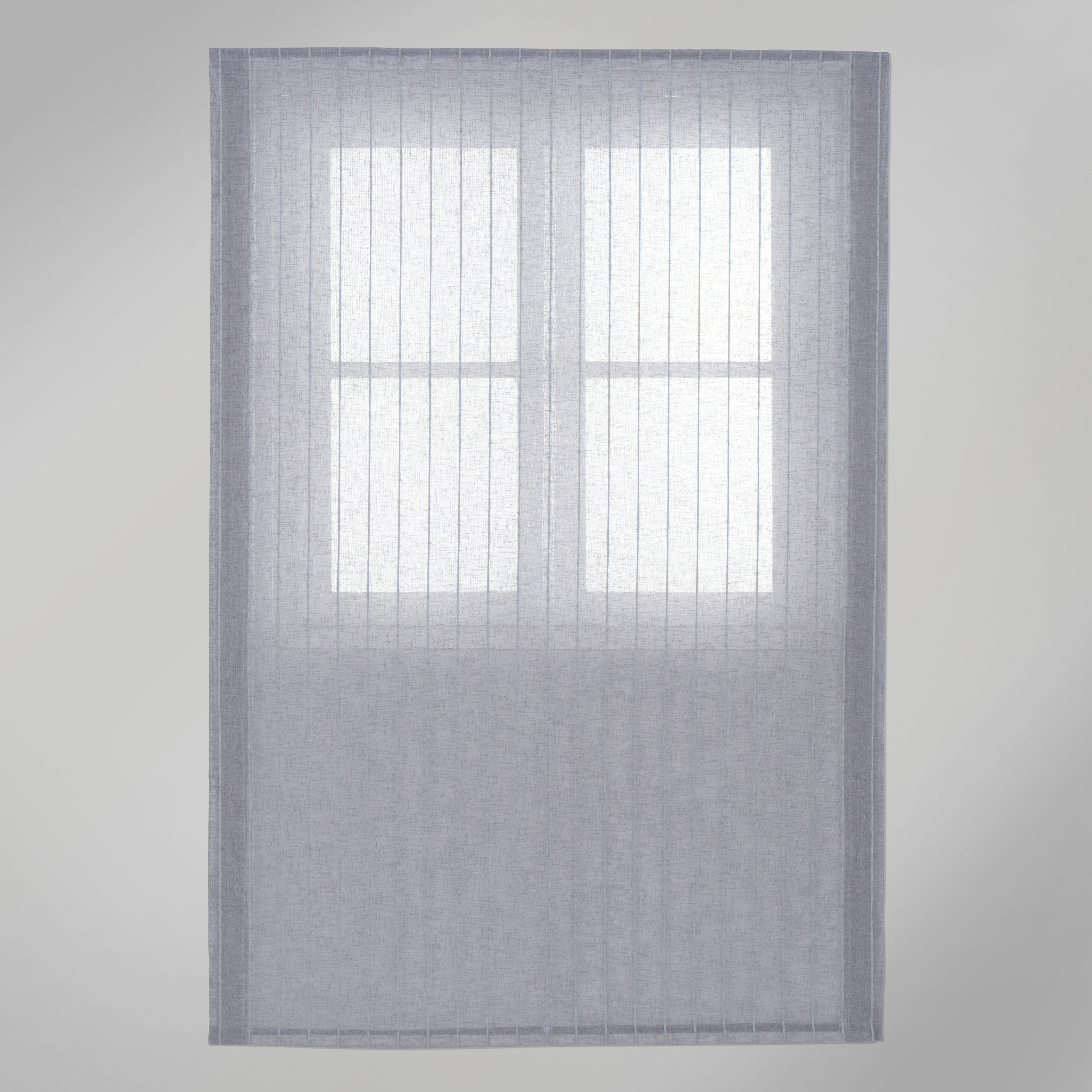 Estor plegable paquetto semi-transparente Mongomeri 165x175 cm poliéster rayas gris con cadena - 6