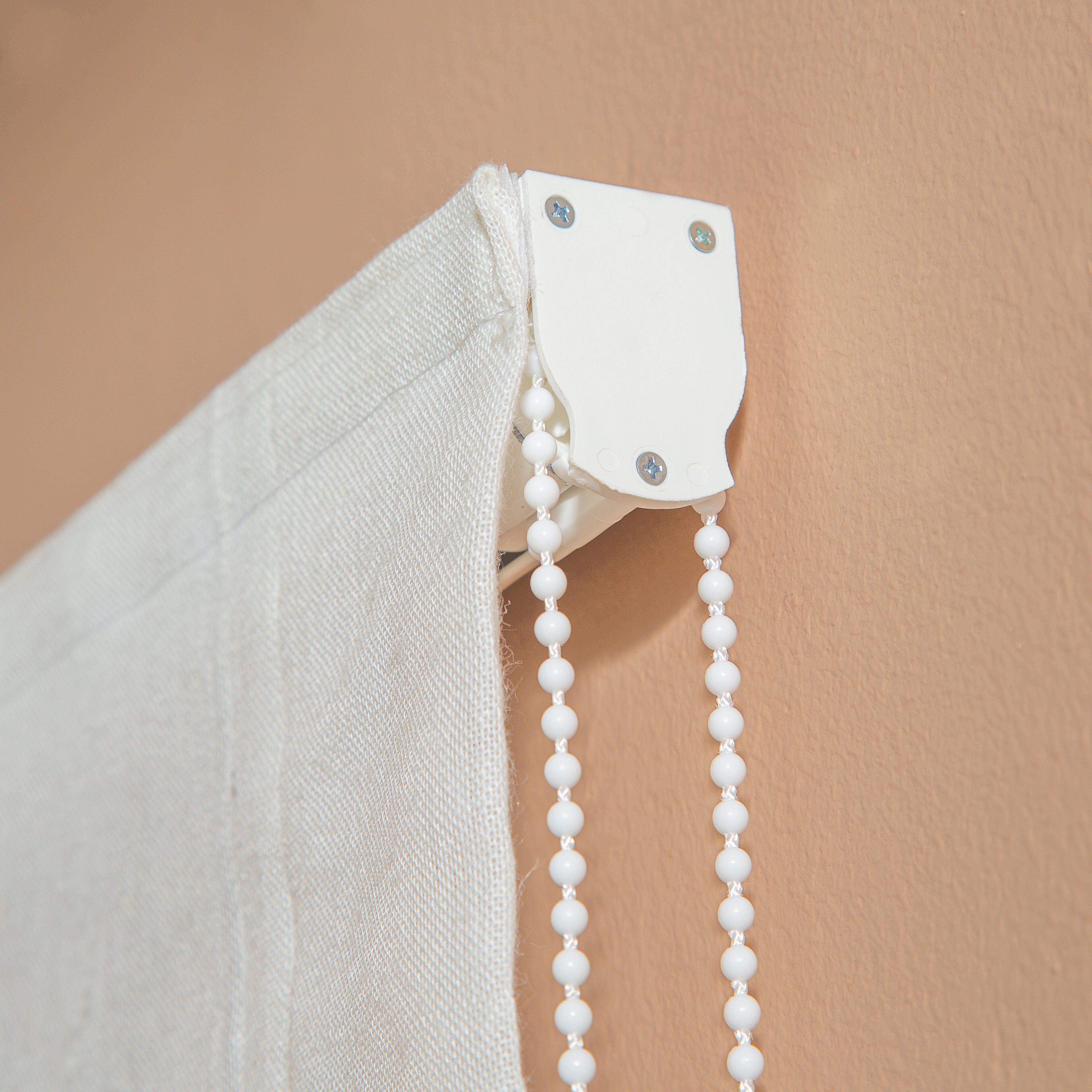 Estor plegable paquetto semi-transparente Fórum 105x250 cm poliéster liso blanco con cadena - 7