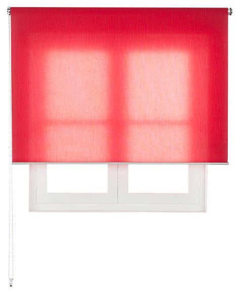 Estor enrollable translúcido miranda rojo de 139x250cm