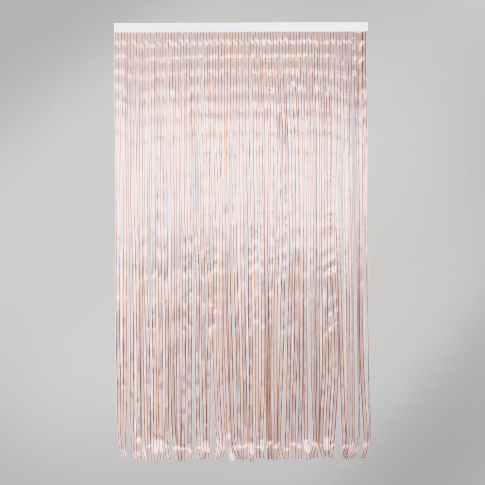 Cortina de puerta pvc ferrara miel-transparente 120 x 210 cm
