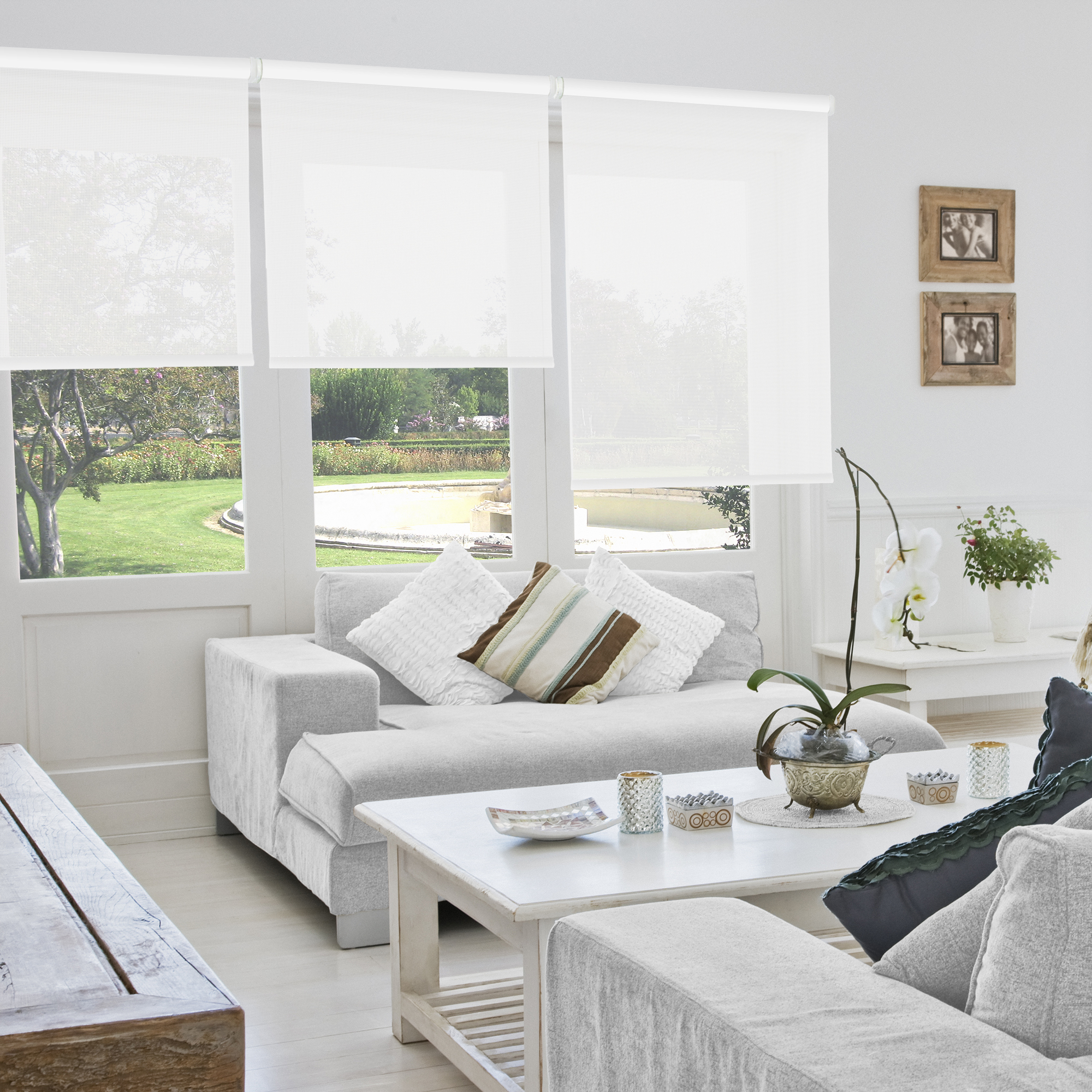 Estore de rolo Screen Inspire 165 X 250 cm branco - 2