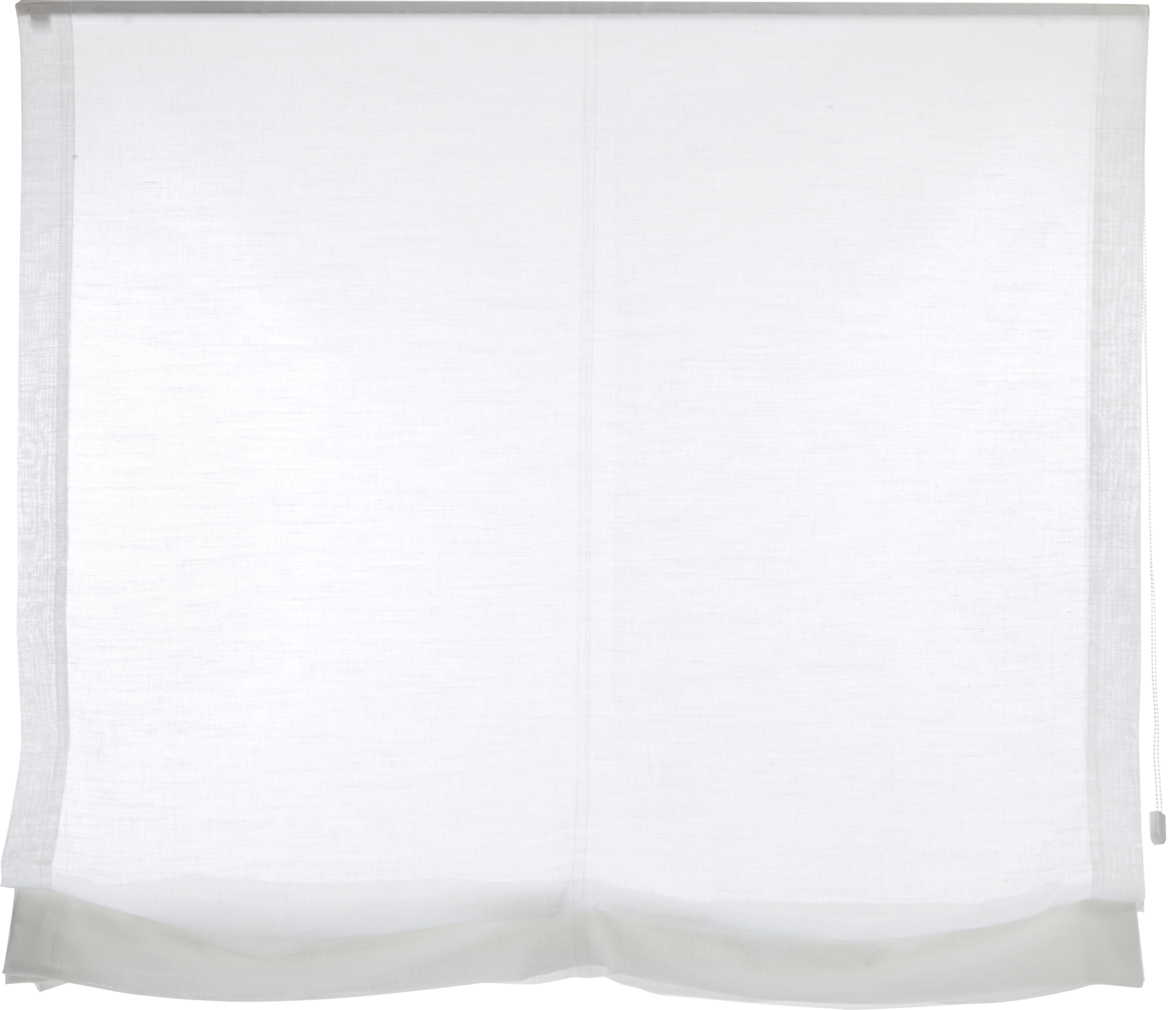 Estor plegable paquetto semi-transparente Forum 165x250 cm poliéster liso blanco con cadena - 9
