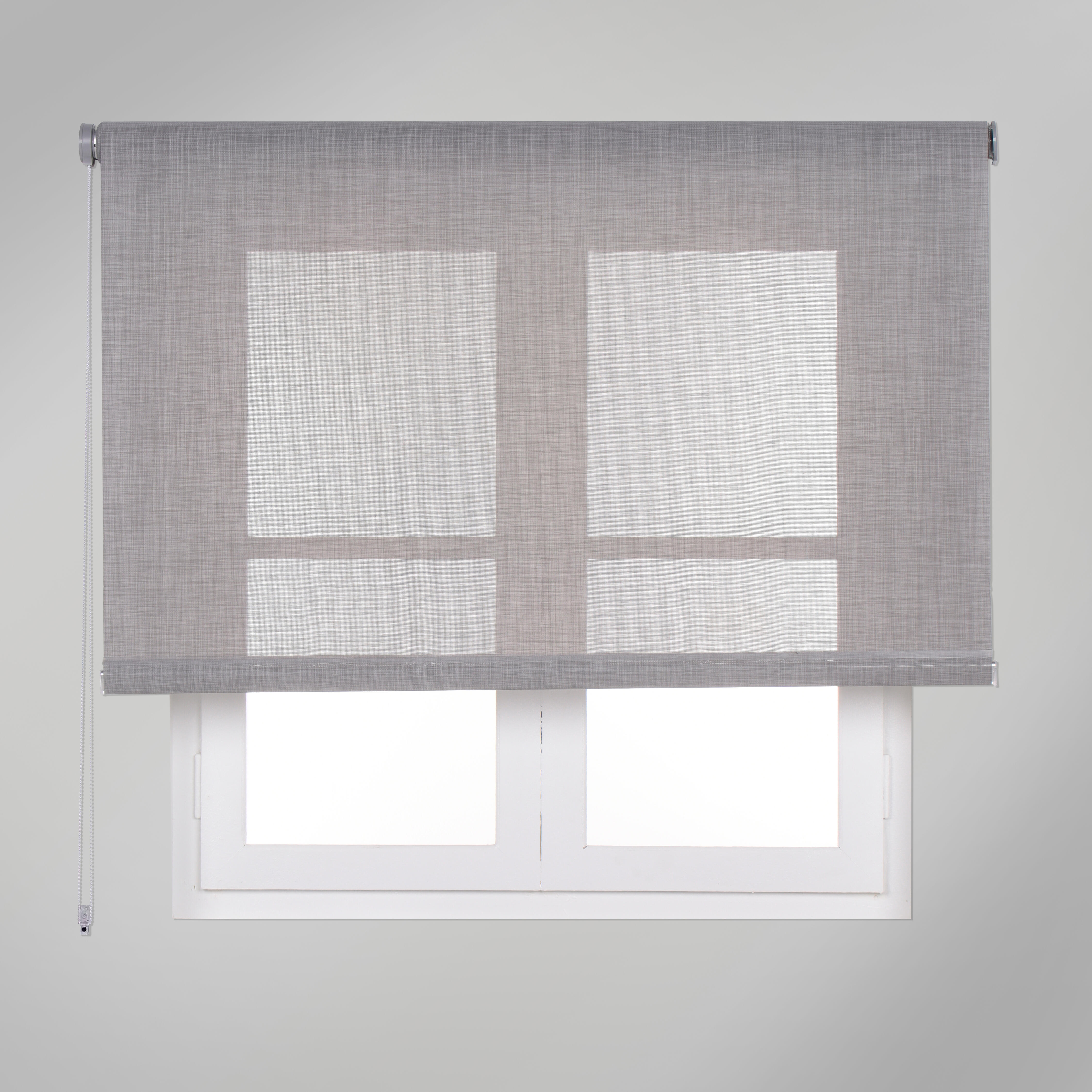 Estor enrollable screen screen texture gris de 105x250cm