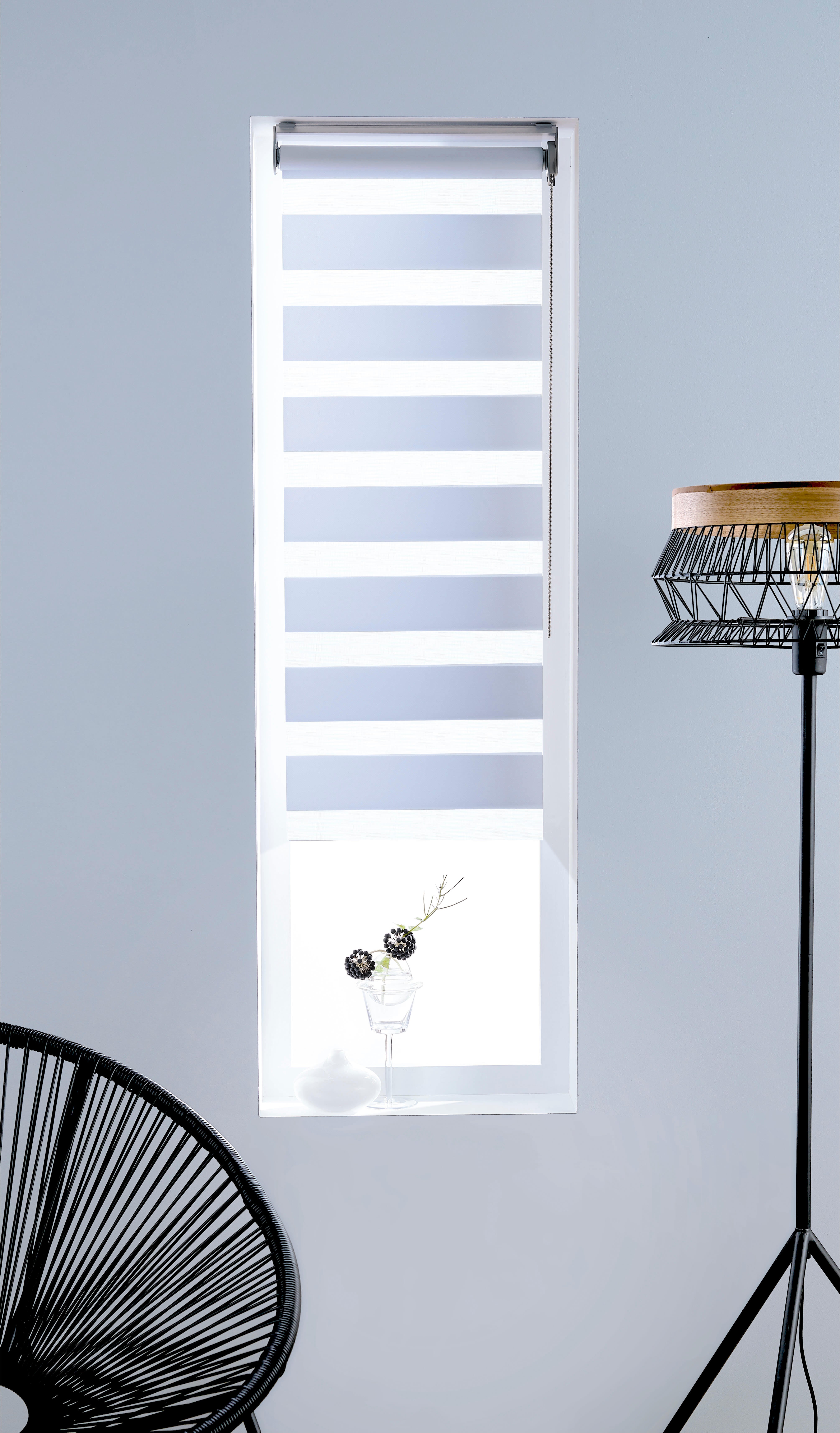 Estore de rolo INSPIRE NOITE&DIA 75X250CM WHITE - 11