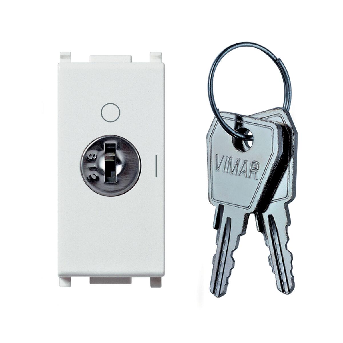 Interruttore a chiave Plana VIMAR bianco - 2