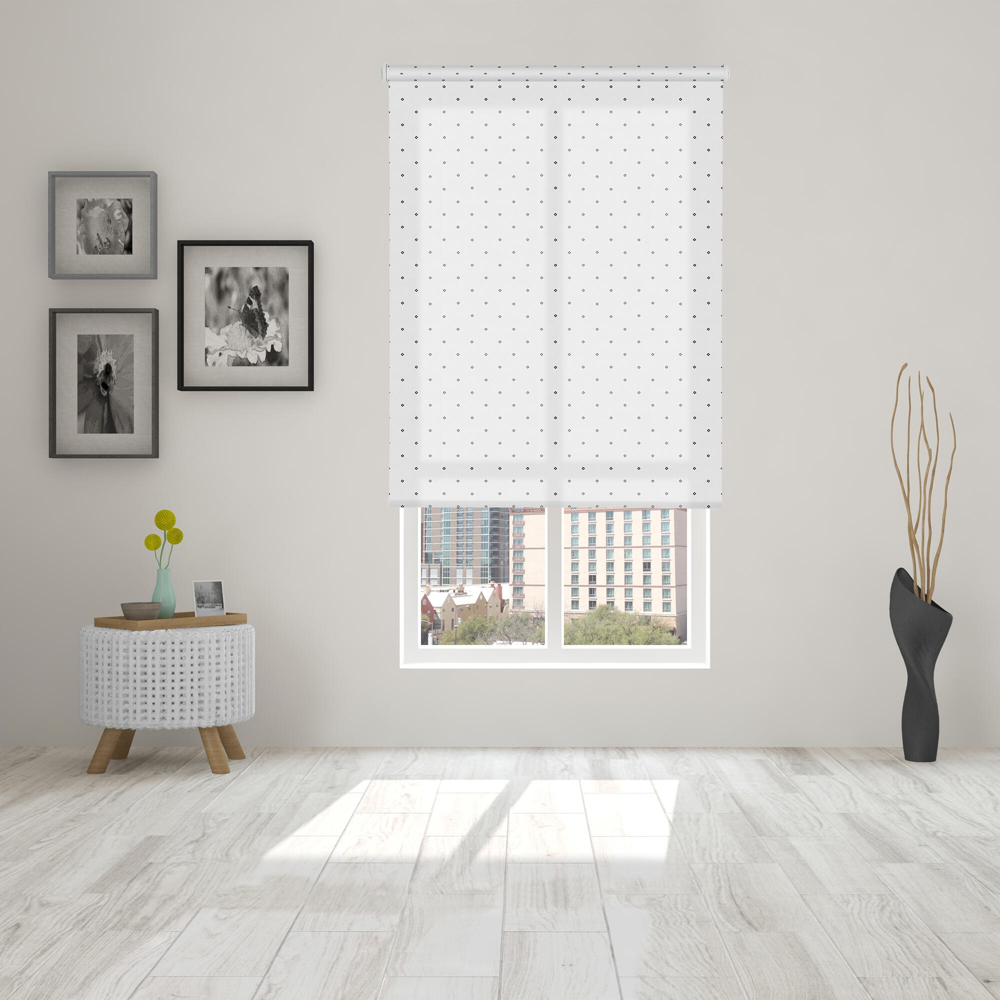 Estor enrollable fantas diamond negro 105x250 cm tg