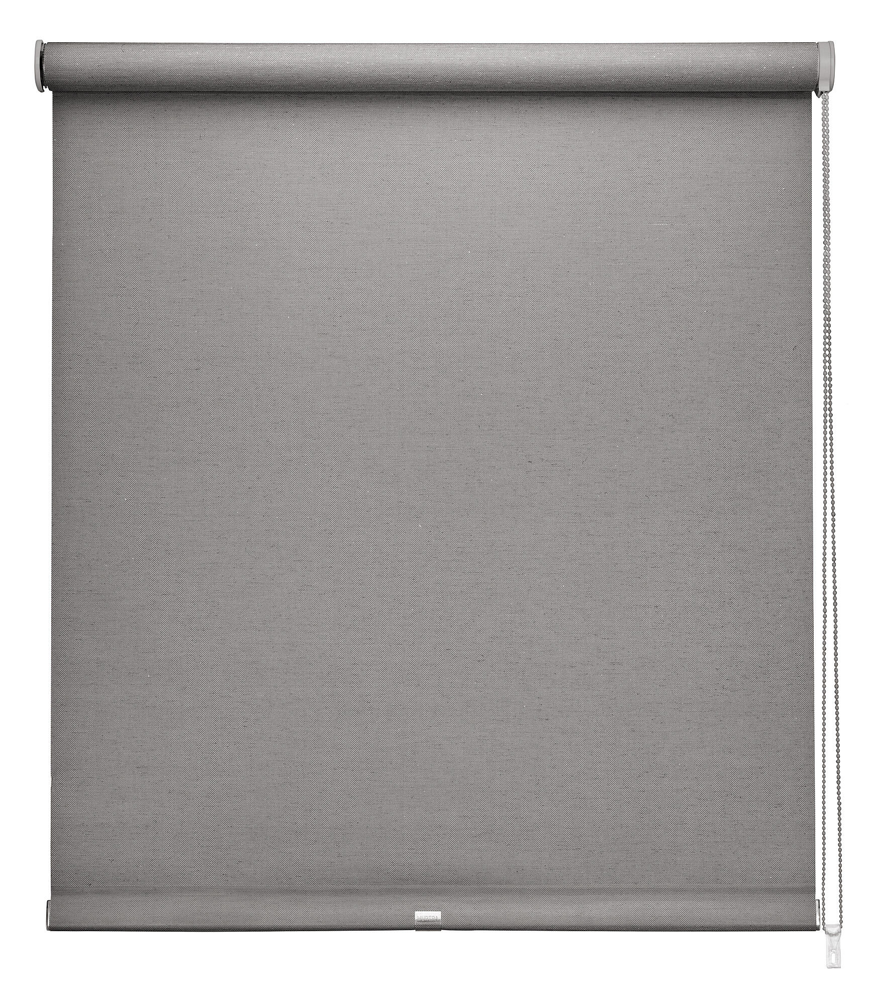 Estor enrollable screen 5% térmico con cadena Lino gris pvc liso gris oscuro de 135x250cm - 12