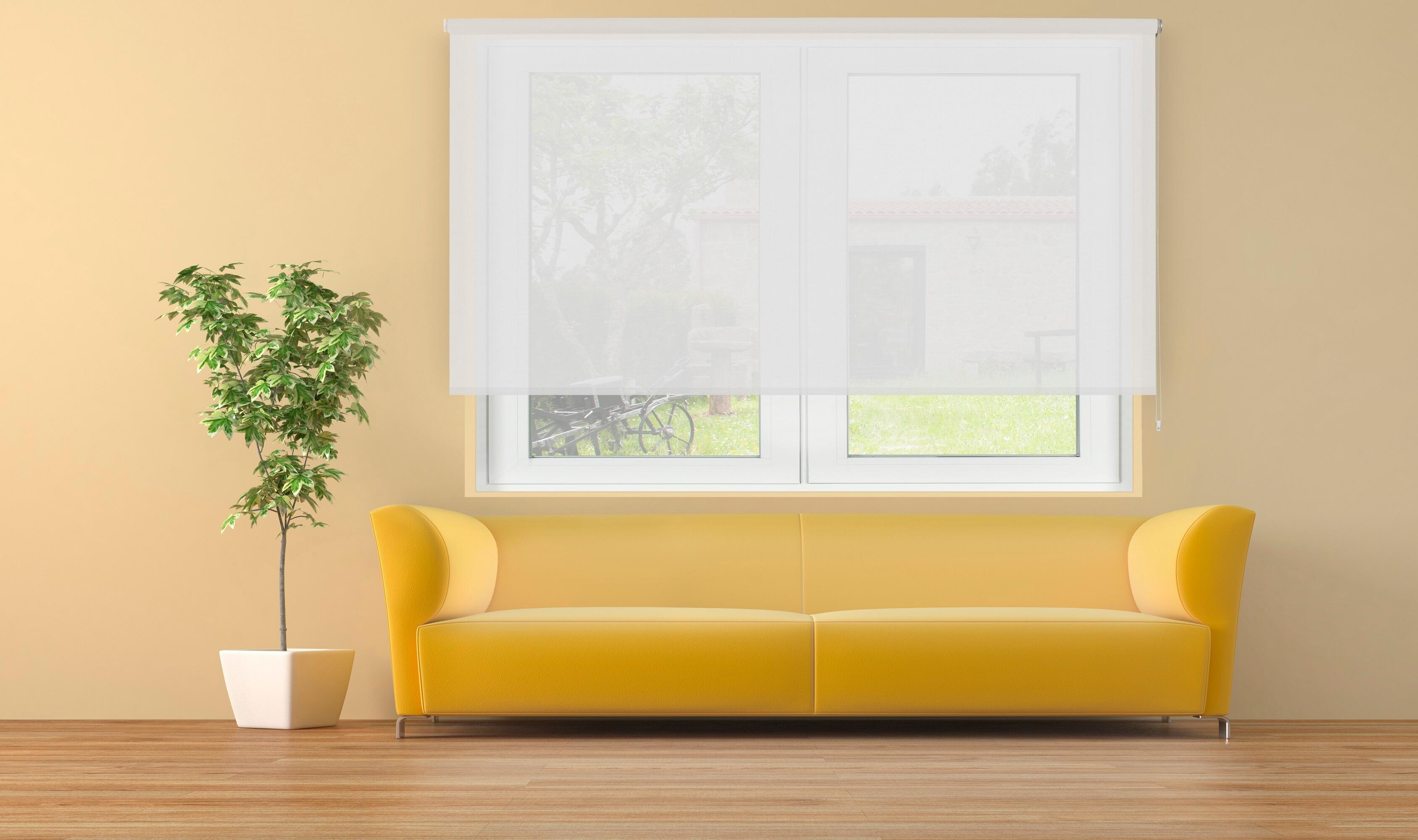 Estore de rolo Cotton 220x250cm branco - 2