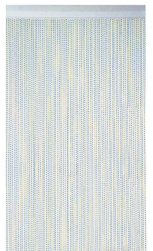 Cortina de puerta antimosquitos marina pvc multicolor de 90x210 cm