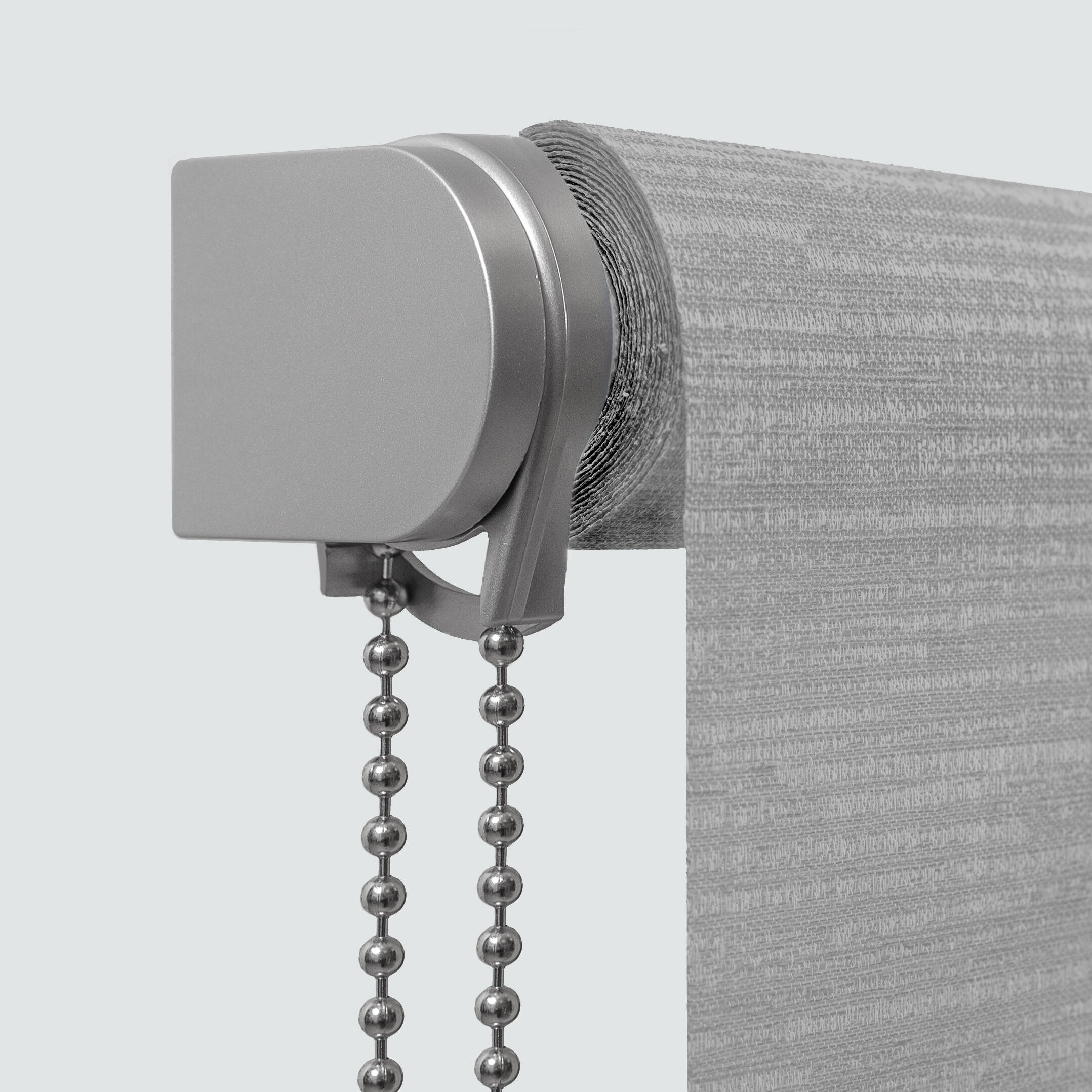 Estor enrollable translúcido Delta de 105x250 poliéster con líneas gris con cadena - 5