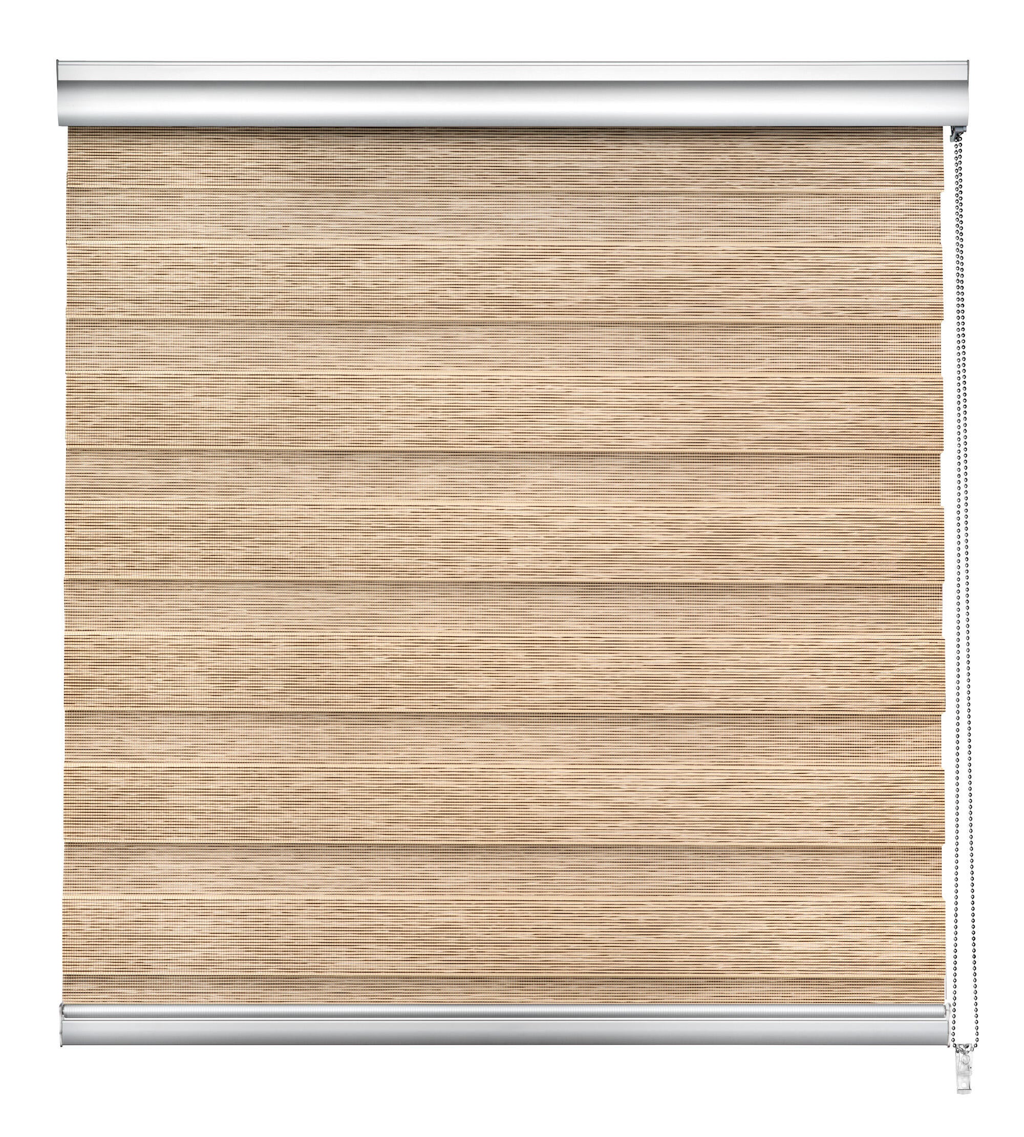 Estor enrollable noche/día Top N&D de 105x250 poliéster con líneas marron con cadena - 7