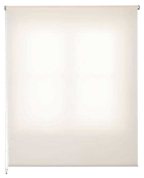 Estor enrollable translúcido con cadena miranda poliéster liso marfil de 169x250cm