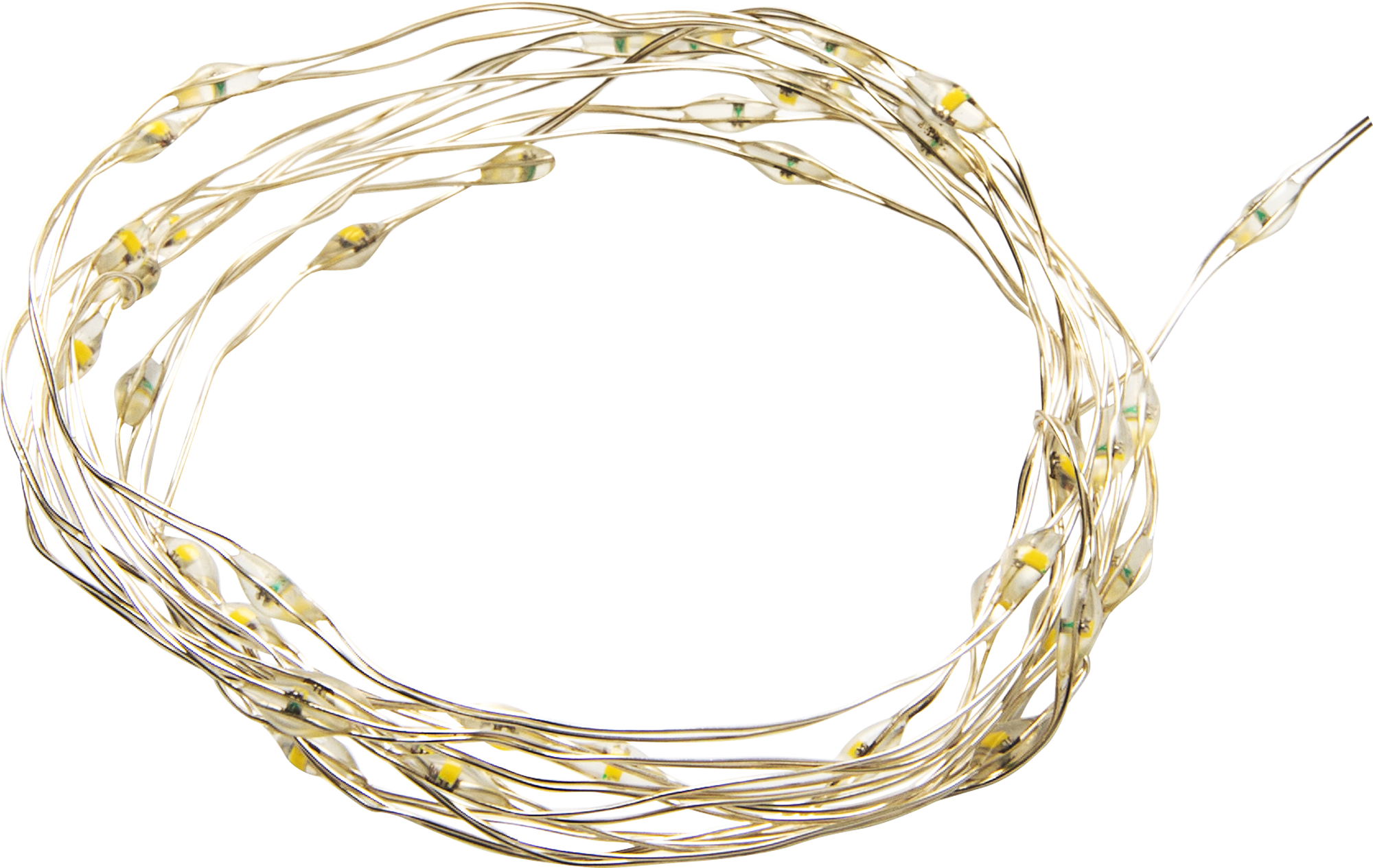 Guirnalda iluminada decorativa con 40 bombillas LED blanco cálido de 1.97 metros de iluminación para interior a pilas - 5