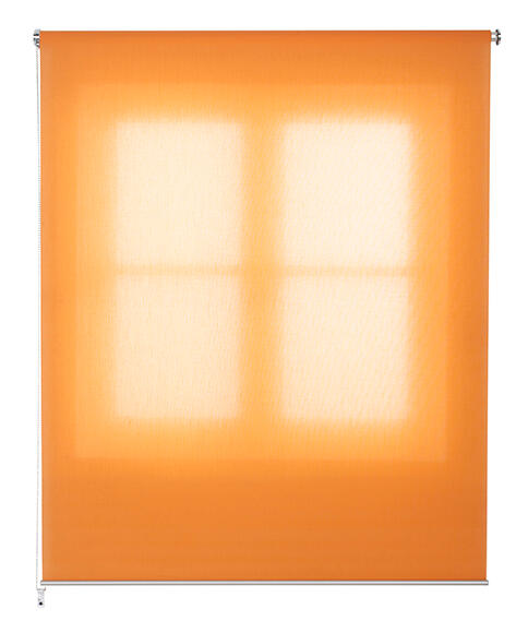 Estor enrollable translúcido con cadena miranda poliéster liso naranja de 94x250cm