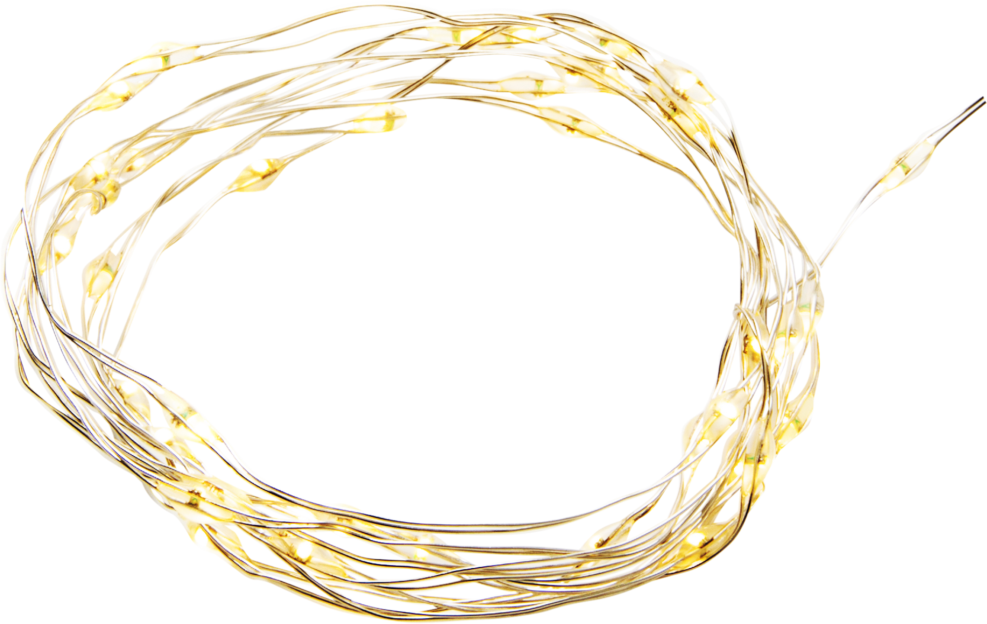 Guirnalda iluminada decorativa con 40 bombillas LED blanco cálido de 1.97 metros de iluminación para interior a pilas - 4