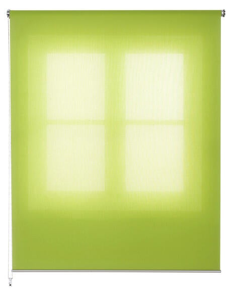 Estor enrollable translúcido con cadena miranda poliéster liso pistacho de 169x250cm