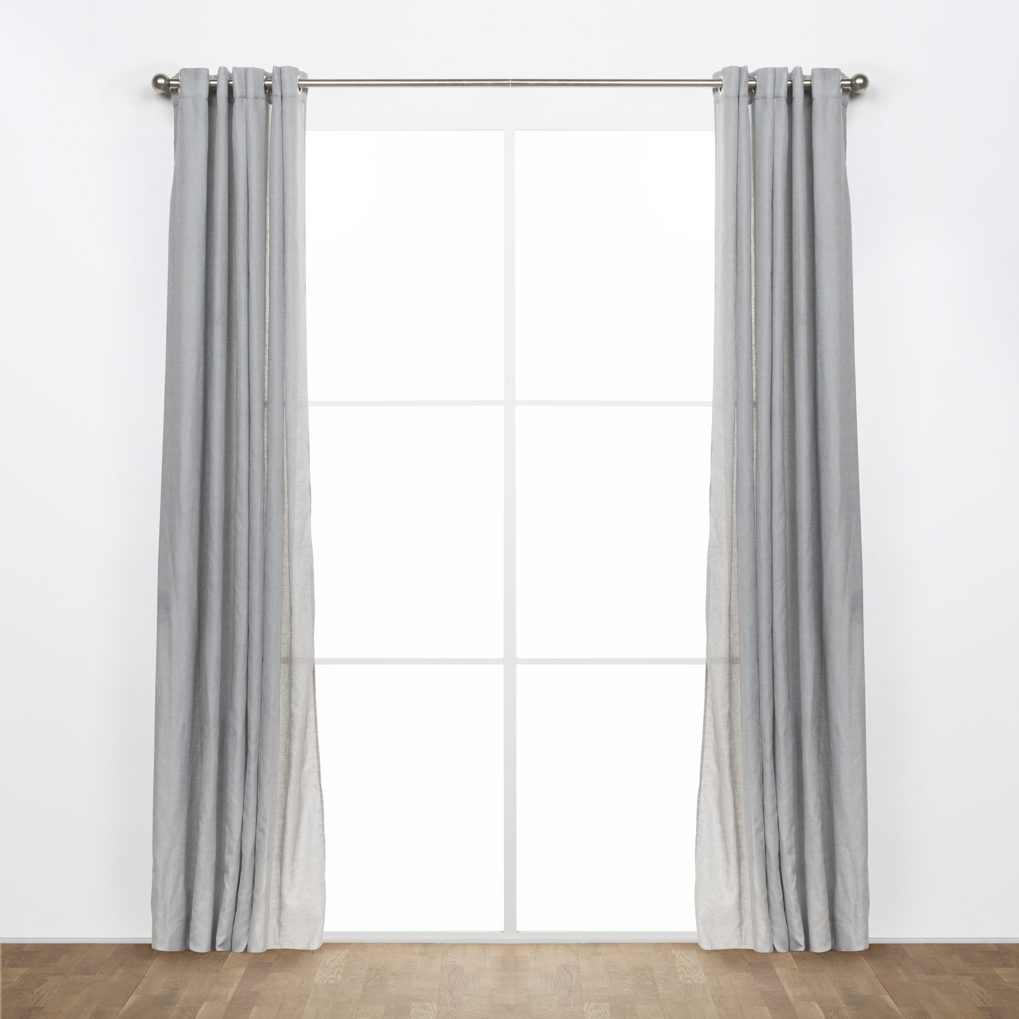 Tenda INSPIRE Ayden grigio, occhiello 140x270 cm - 2