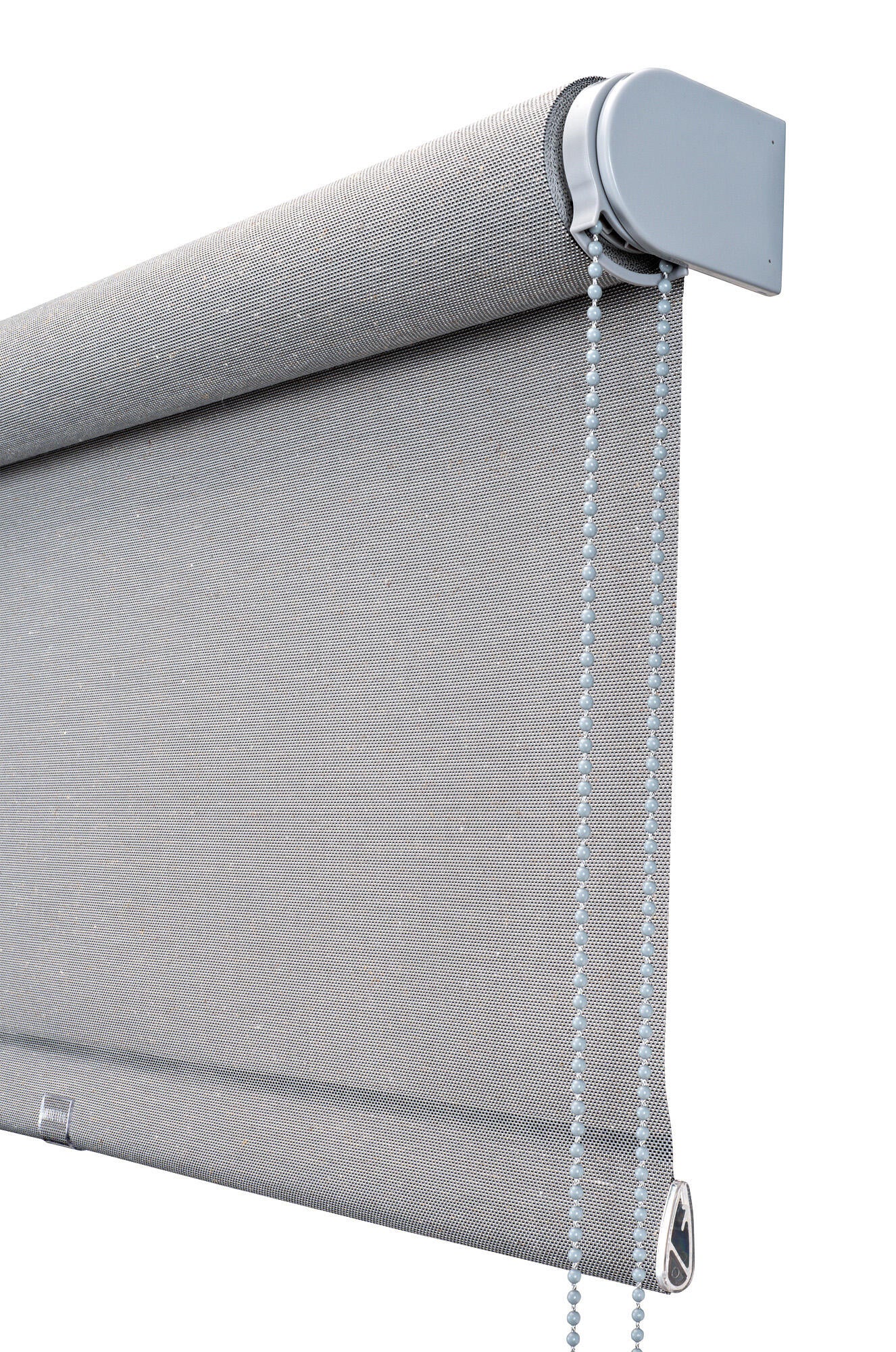 Estor enrollable screen 5% térmico con cadena Lino gris pvc liso gris oscuro de 135x250cm - 5
