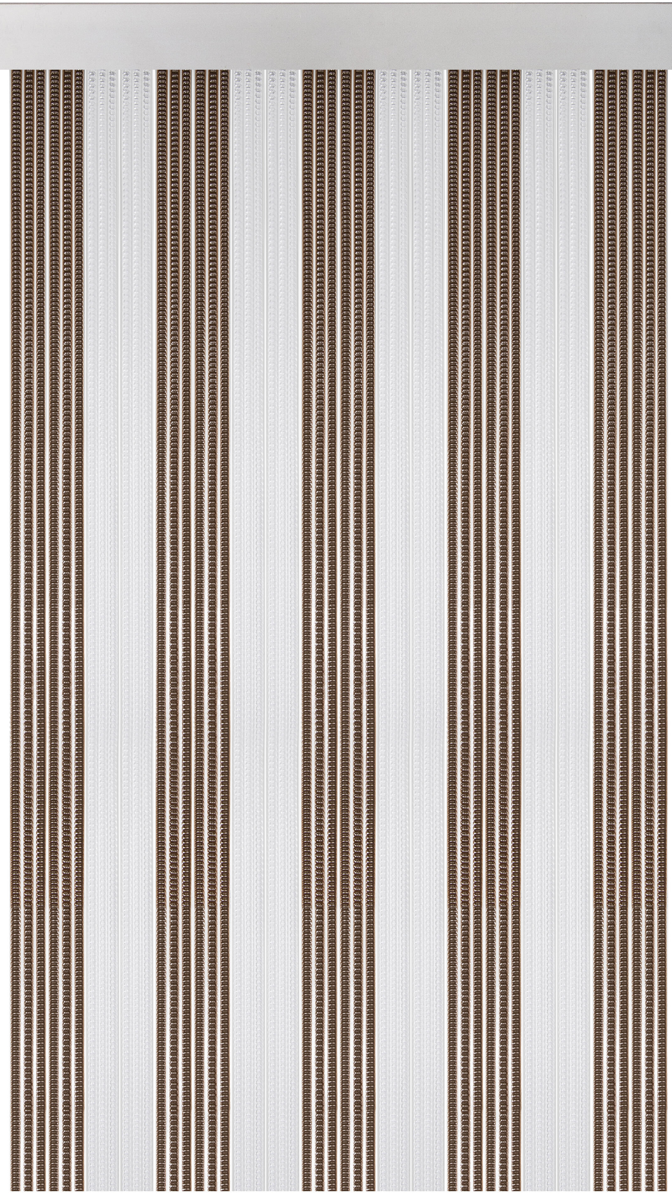Cortina de puerta lisboa marrón, cristal de 120x210 cm