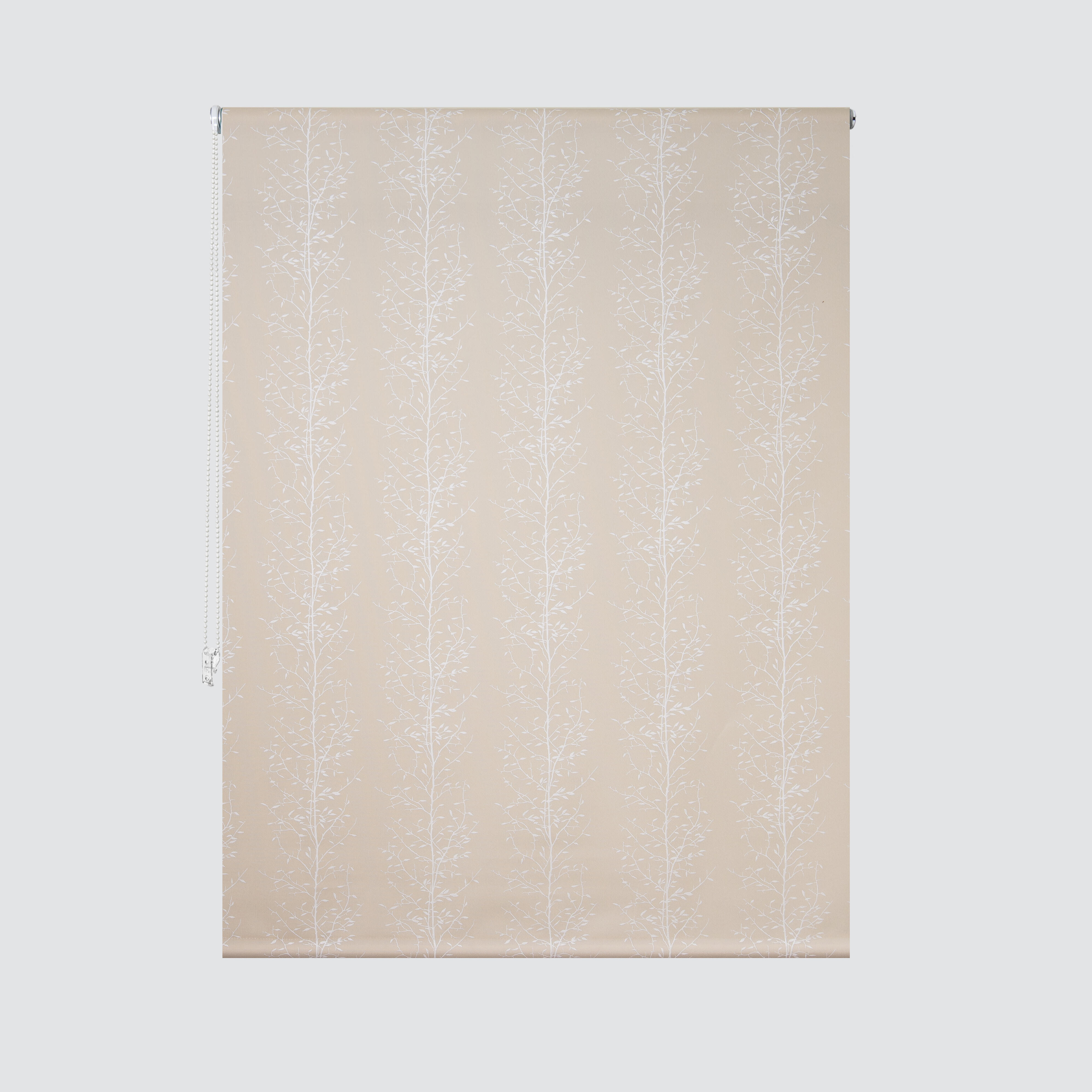 Estor enrollable screen 5% Ramas de 150x250 poliéster planta beige con cadena - 6