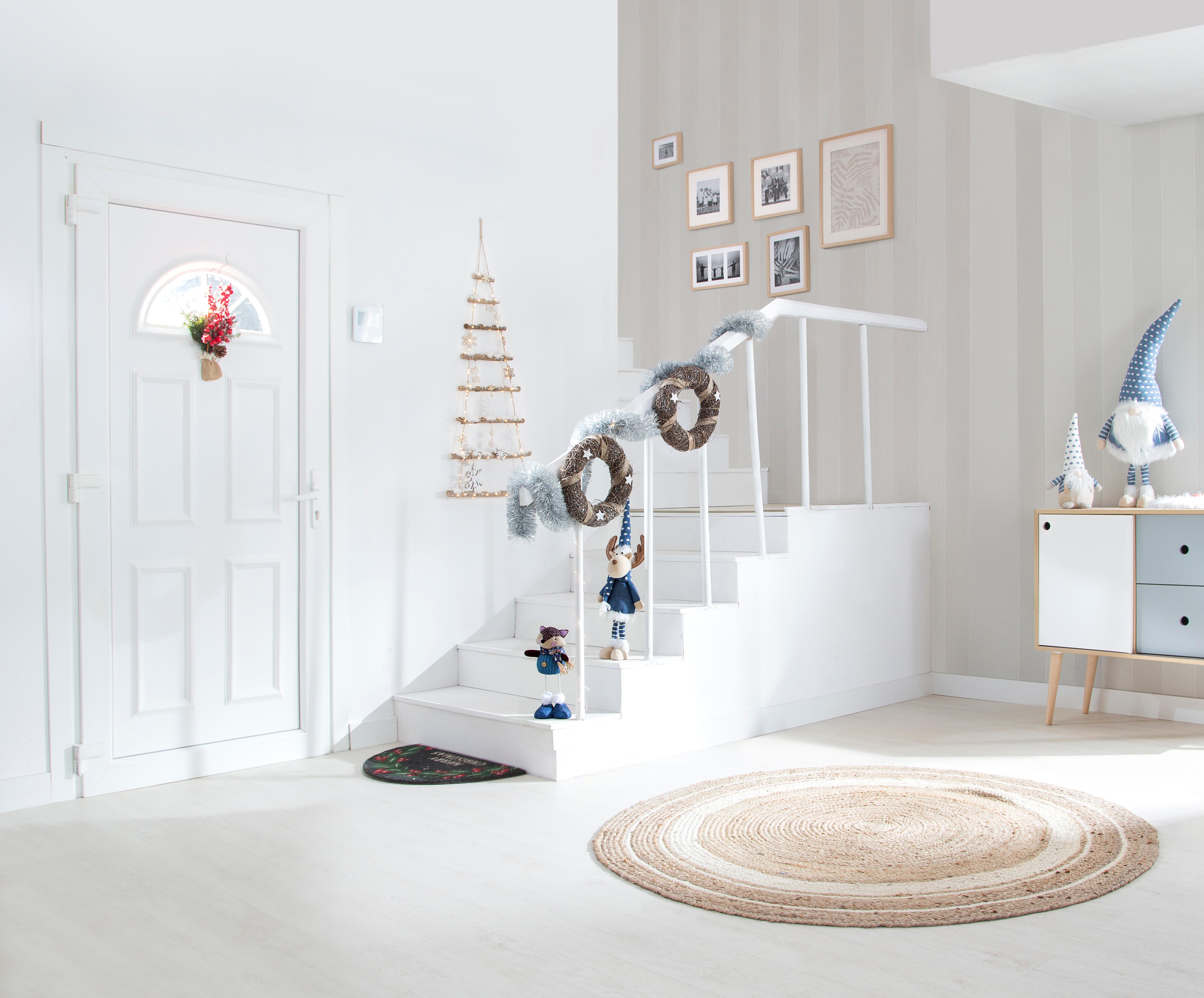 Guirnalda iluminada decorativa con 40 bombillas LED blanco cálido de 1.97 metros de iluminación para interior a pilas - 2