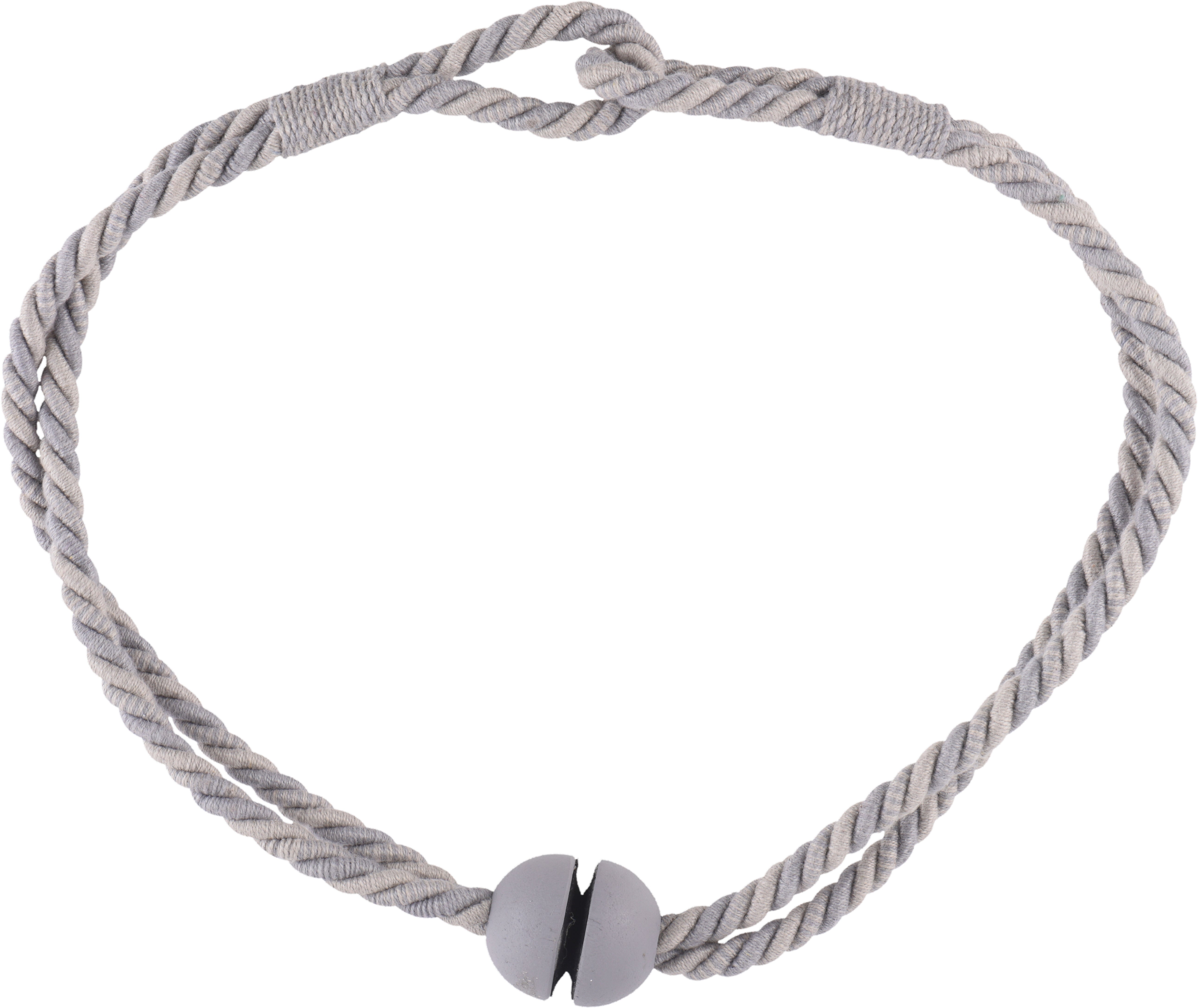 Embrace magnético 70 cm algodão cinza - 3