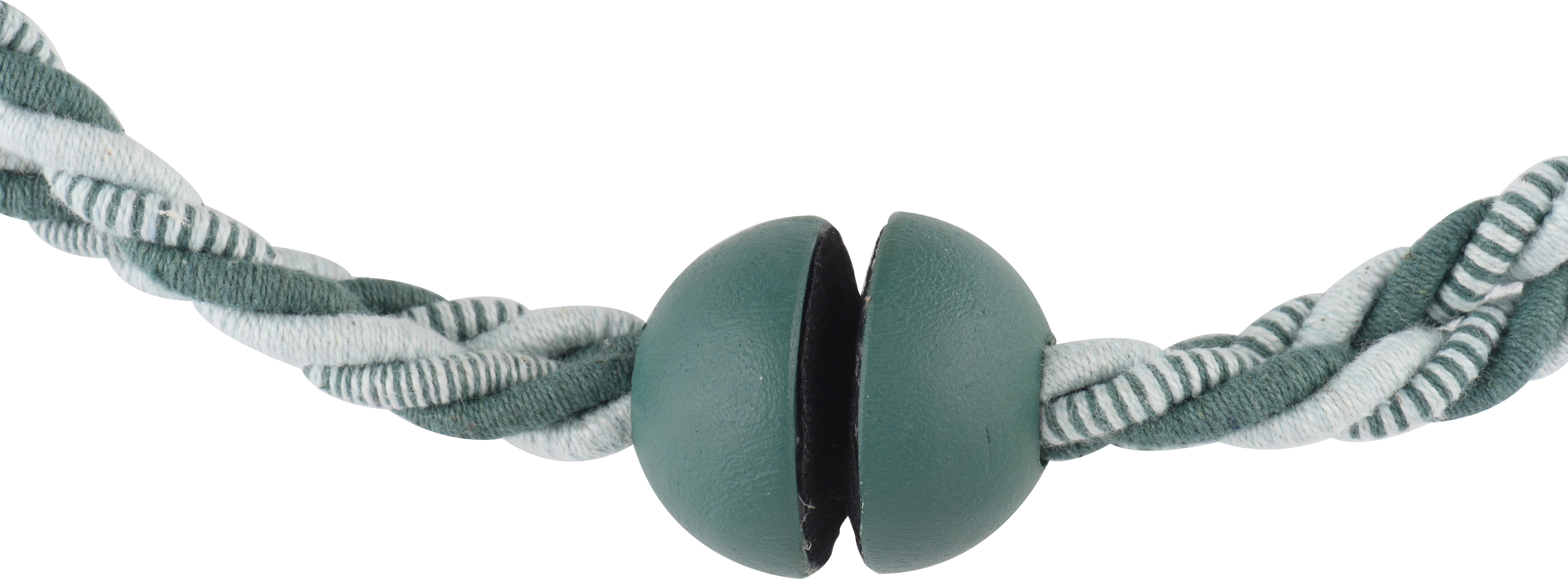 Embrace magnético 70 cm algodão verde/branco - 2