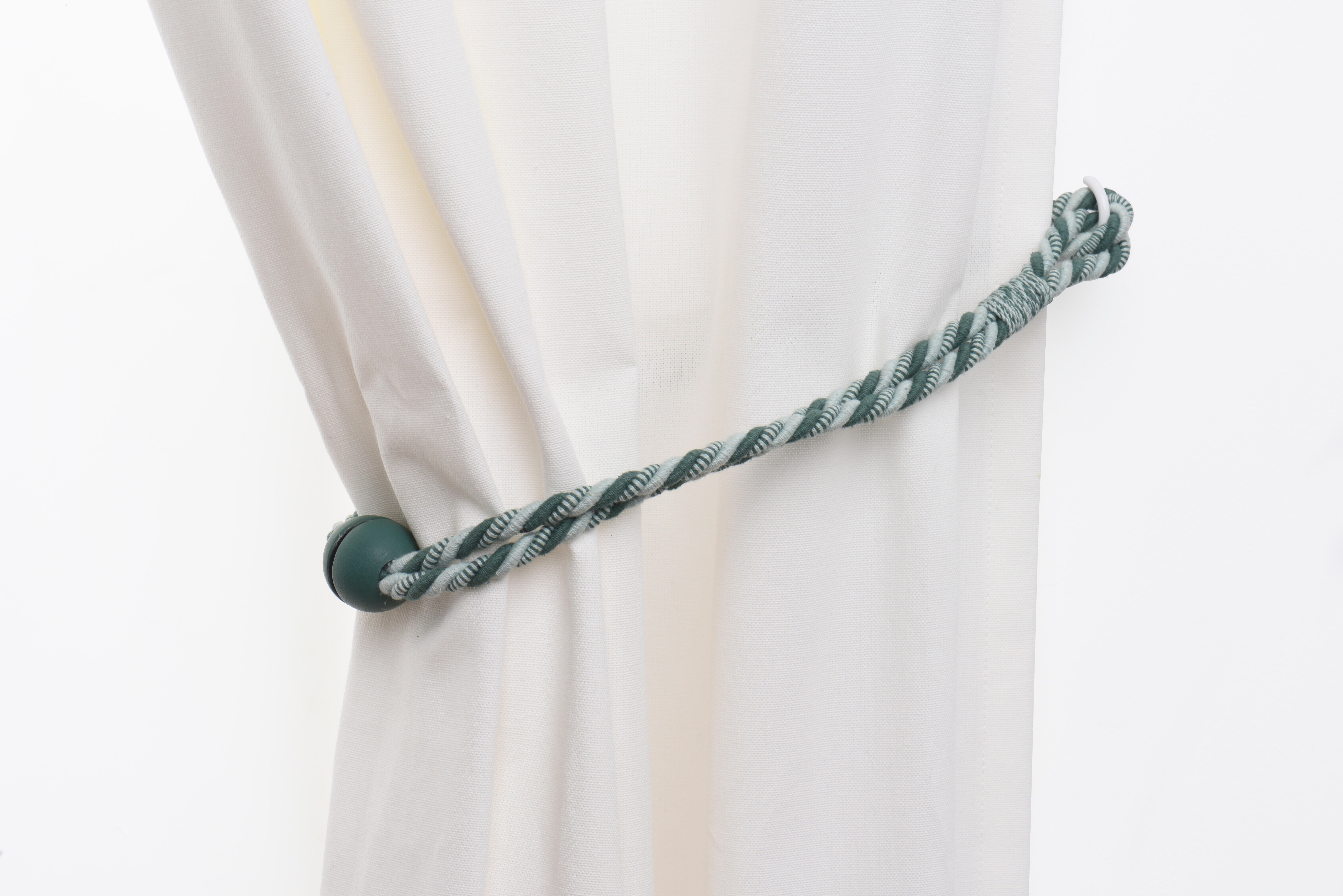 Embrace magnético 70 cm algodão verde/branco - 4