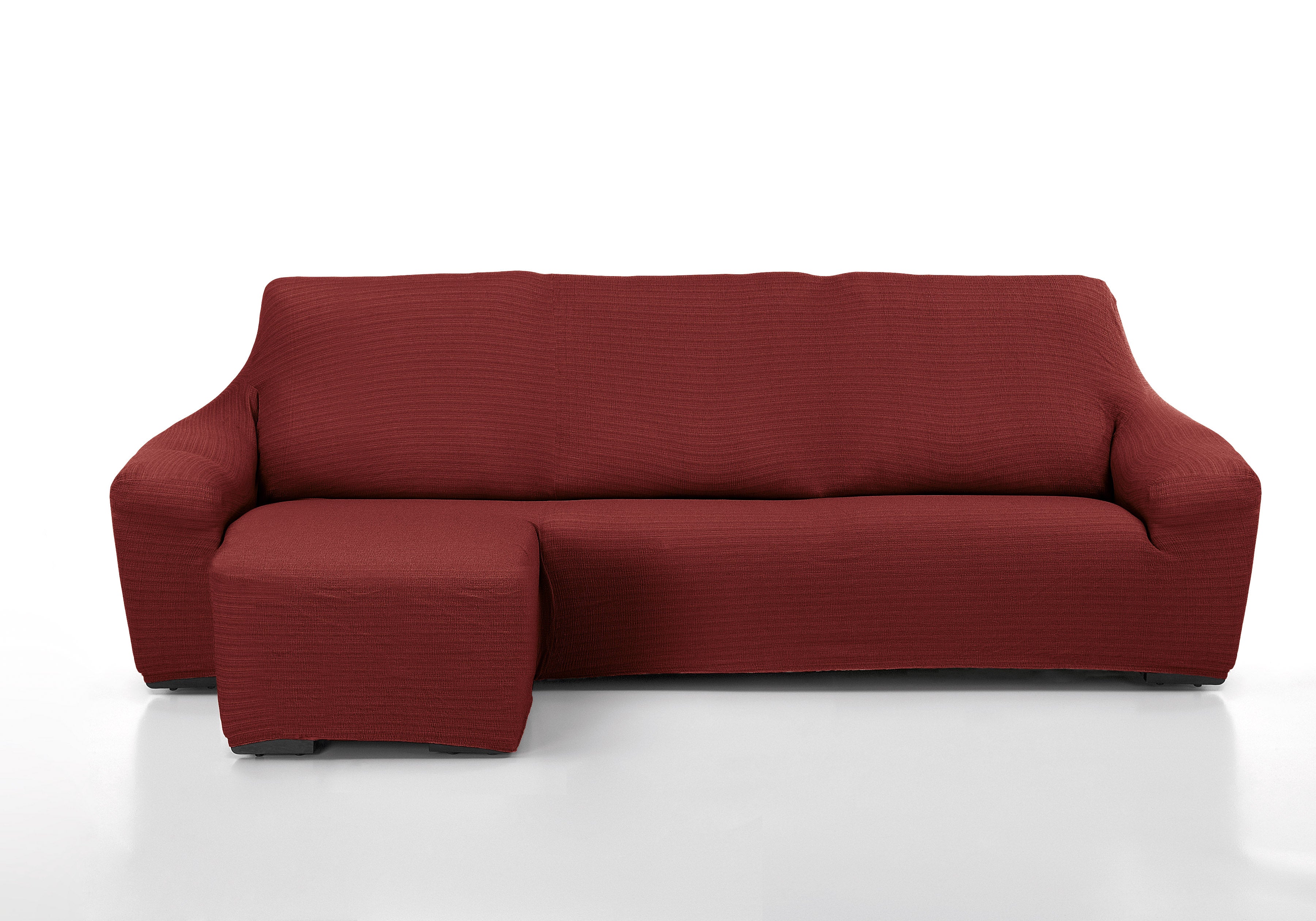 Funda chaise longue elástica brazo manacor granate dcha.